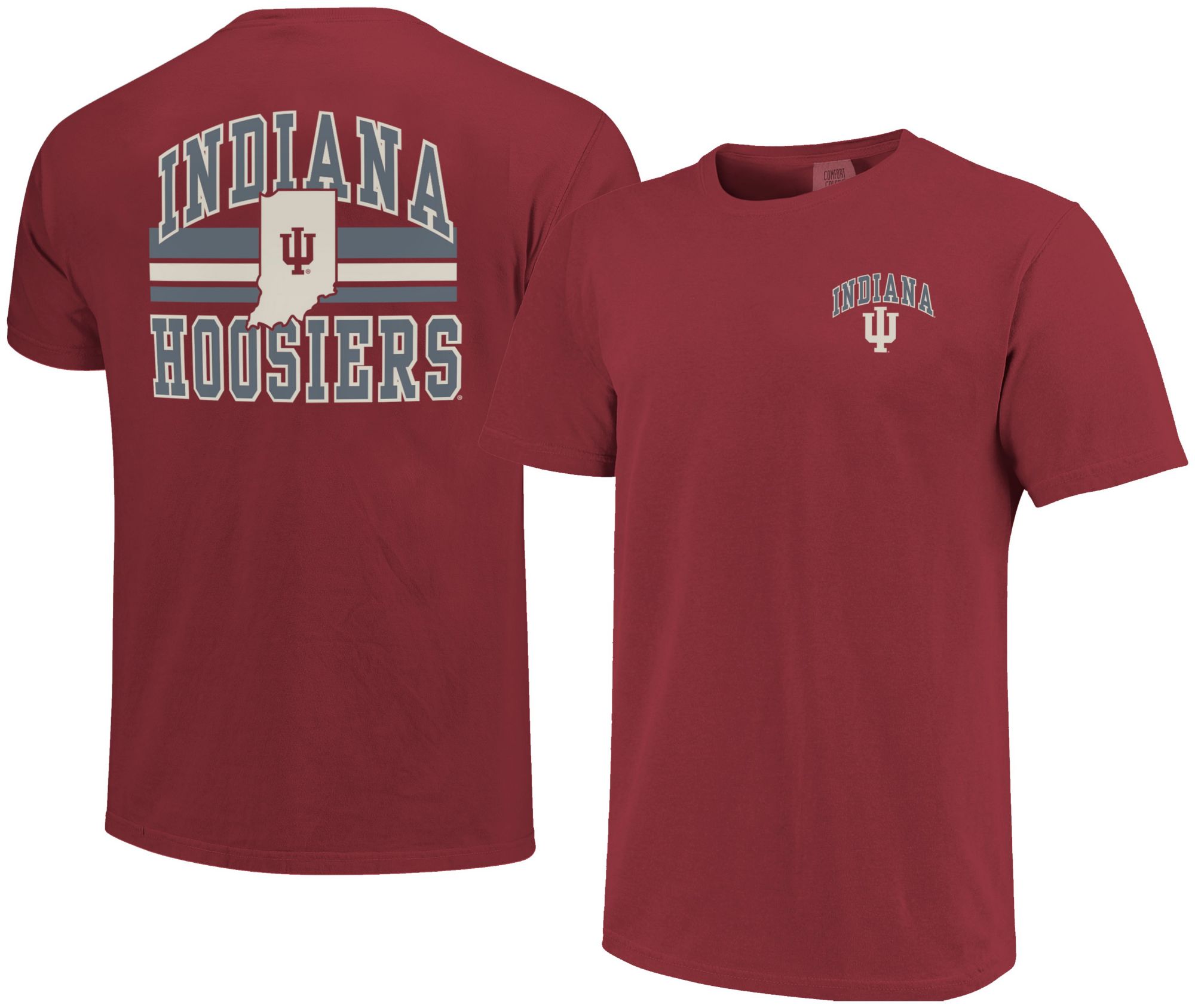 Image One Men's Indiana Hoosiers Chili Mascot Arched Short Sleeve T-Shirt product image