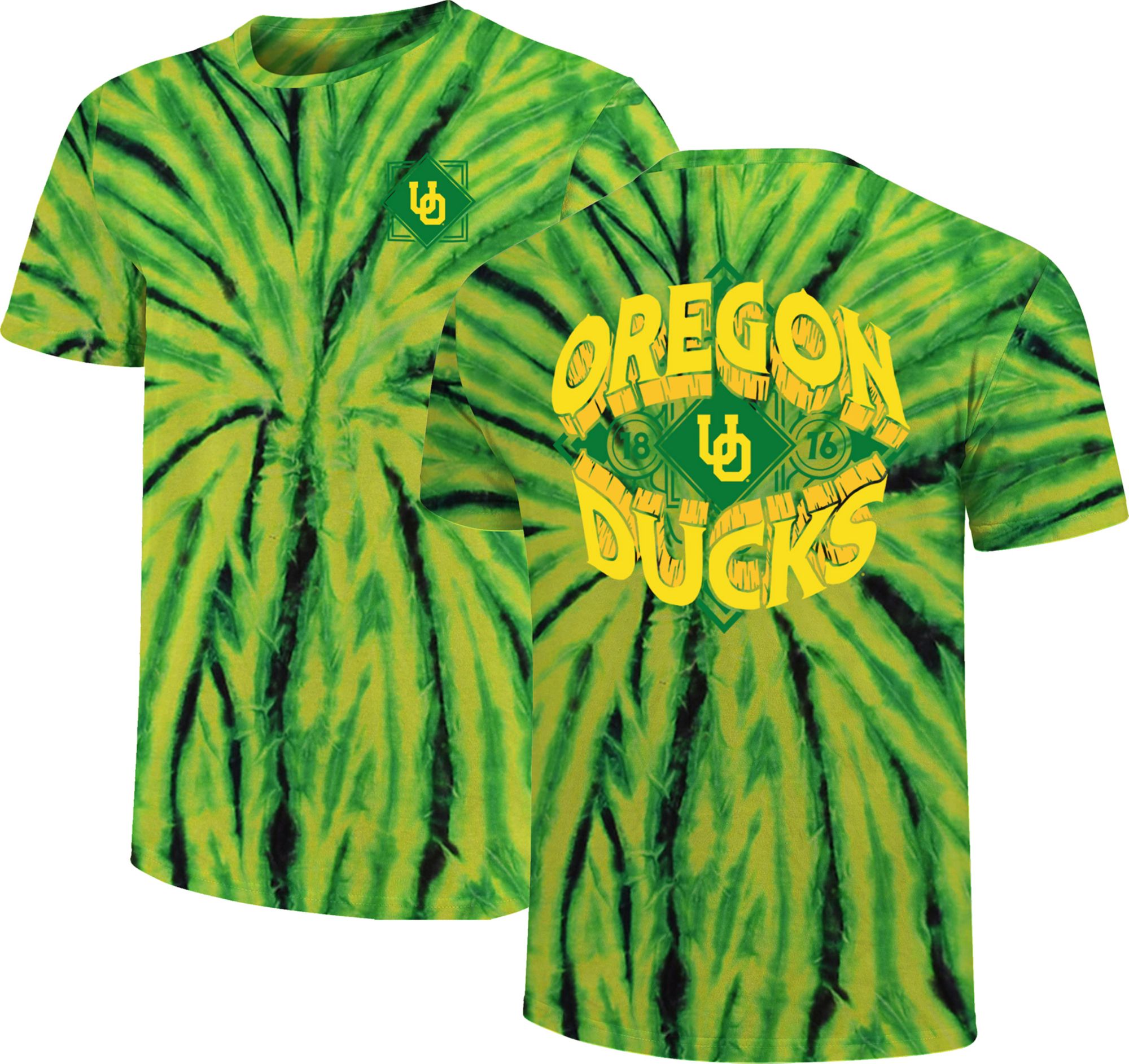 Image One Men's Oregon Ducks Tie Dye  Short Sleeve T-Shirt product image