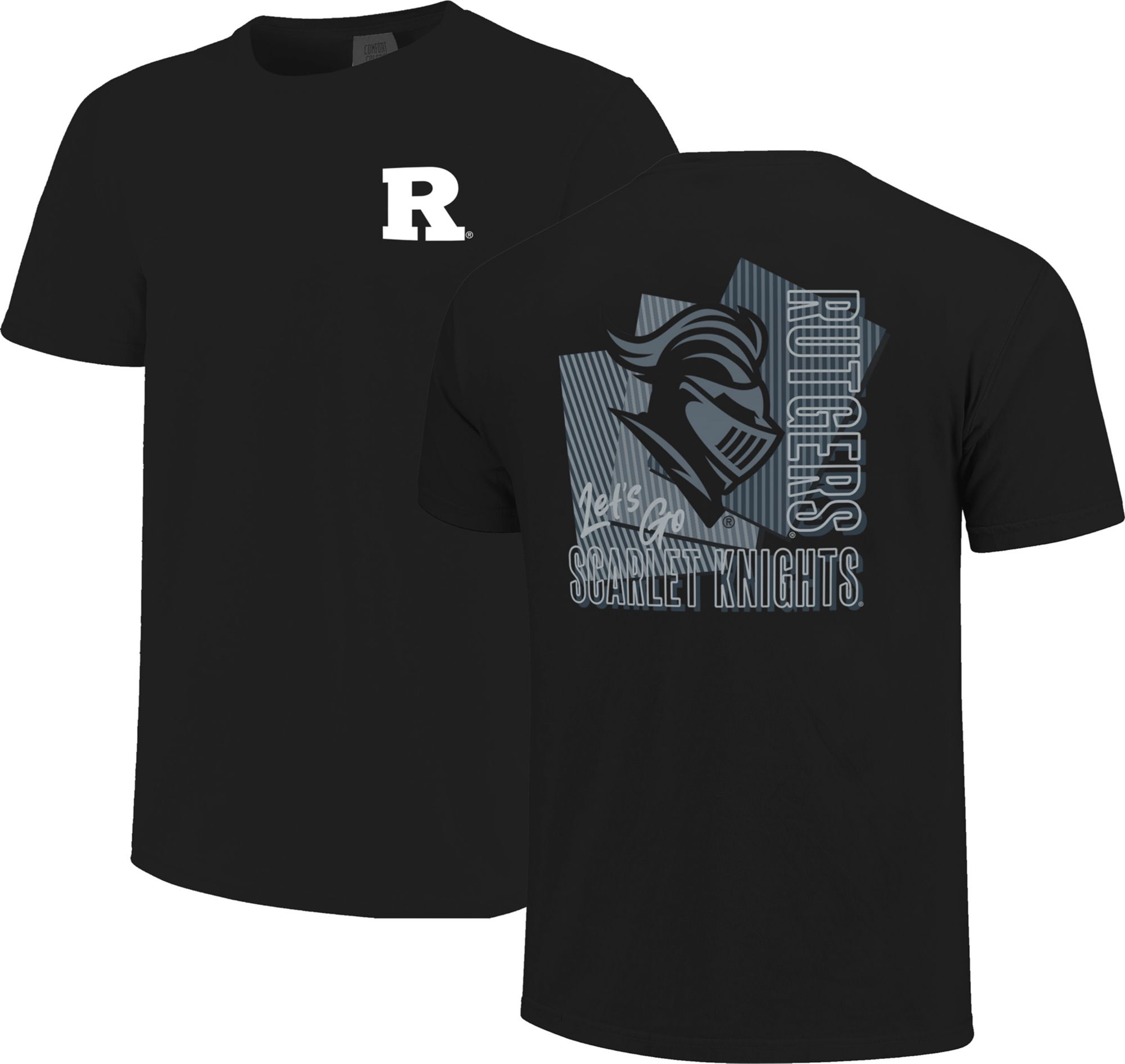 Image One Men's Rutgers Scarlet Knights Black Black Out T-Shirt product image
