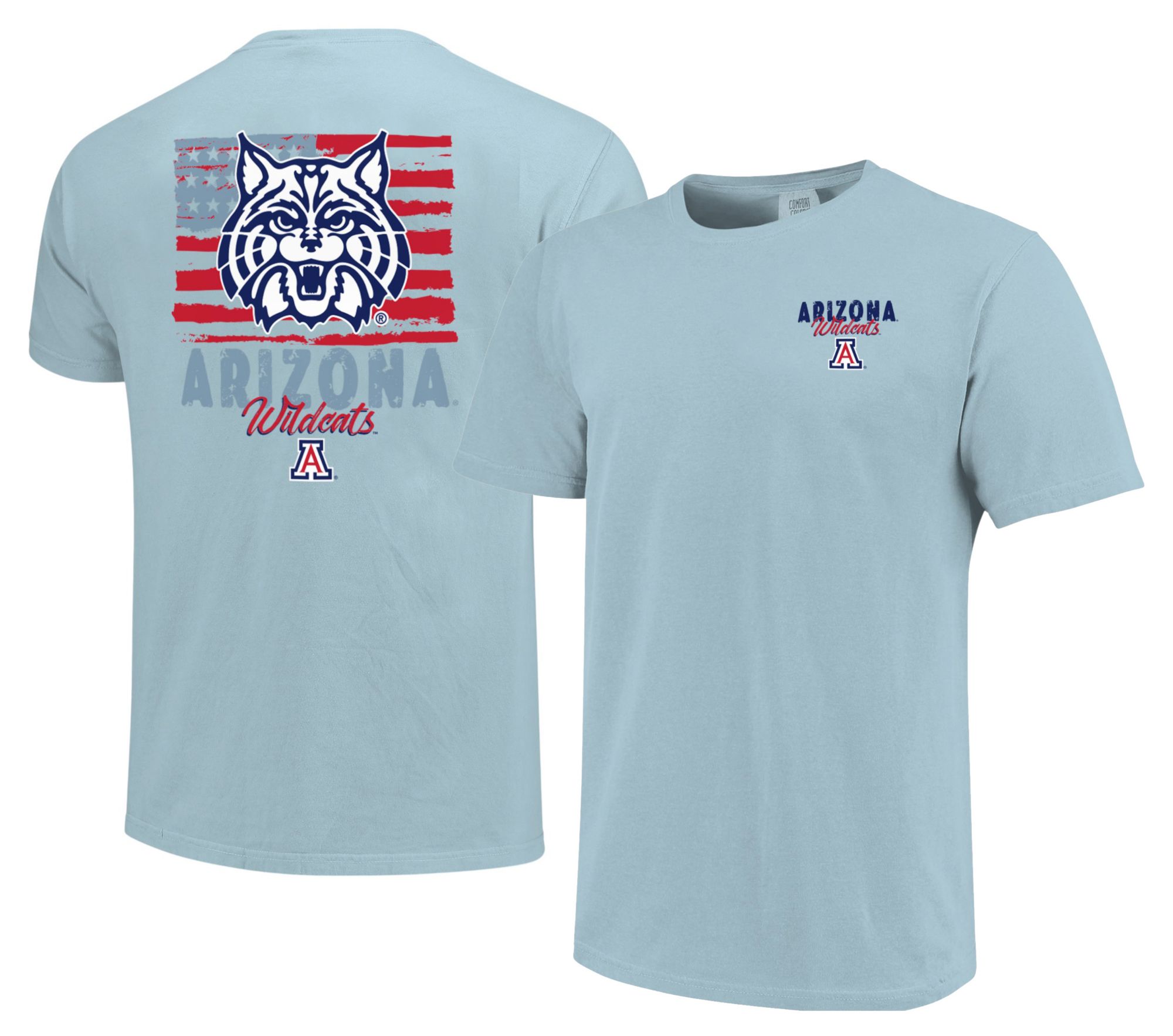 Image One Adult Arizona Wildcats Americana Light Blue T-Shirt product image