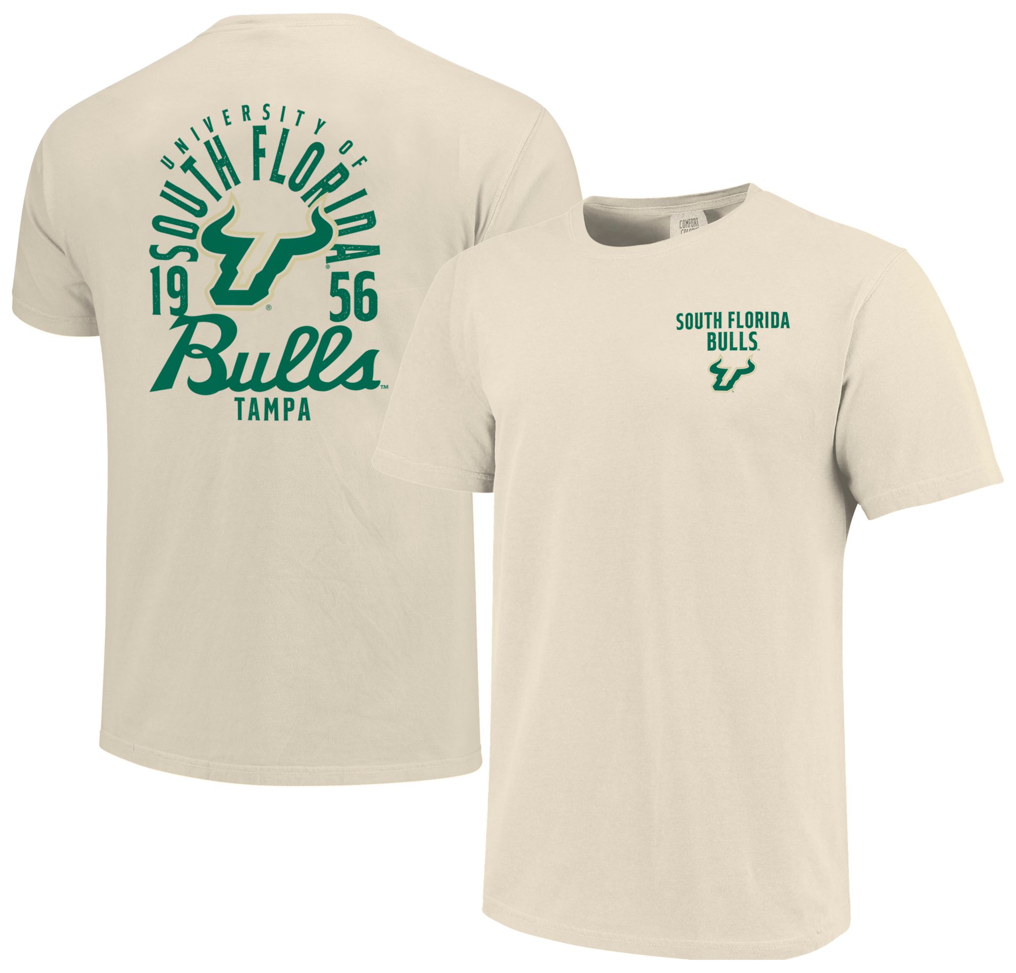Image One Men's South Florida Bulls Ivory Mascot T-Shirt product image