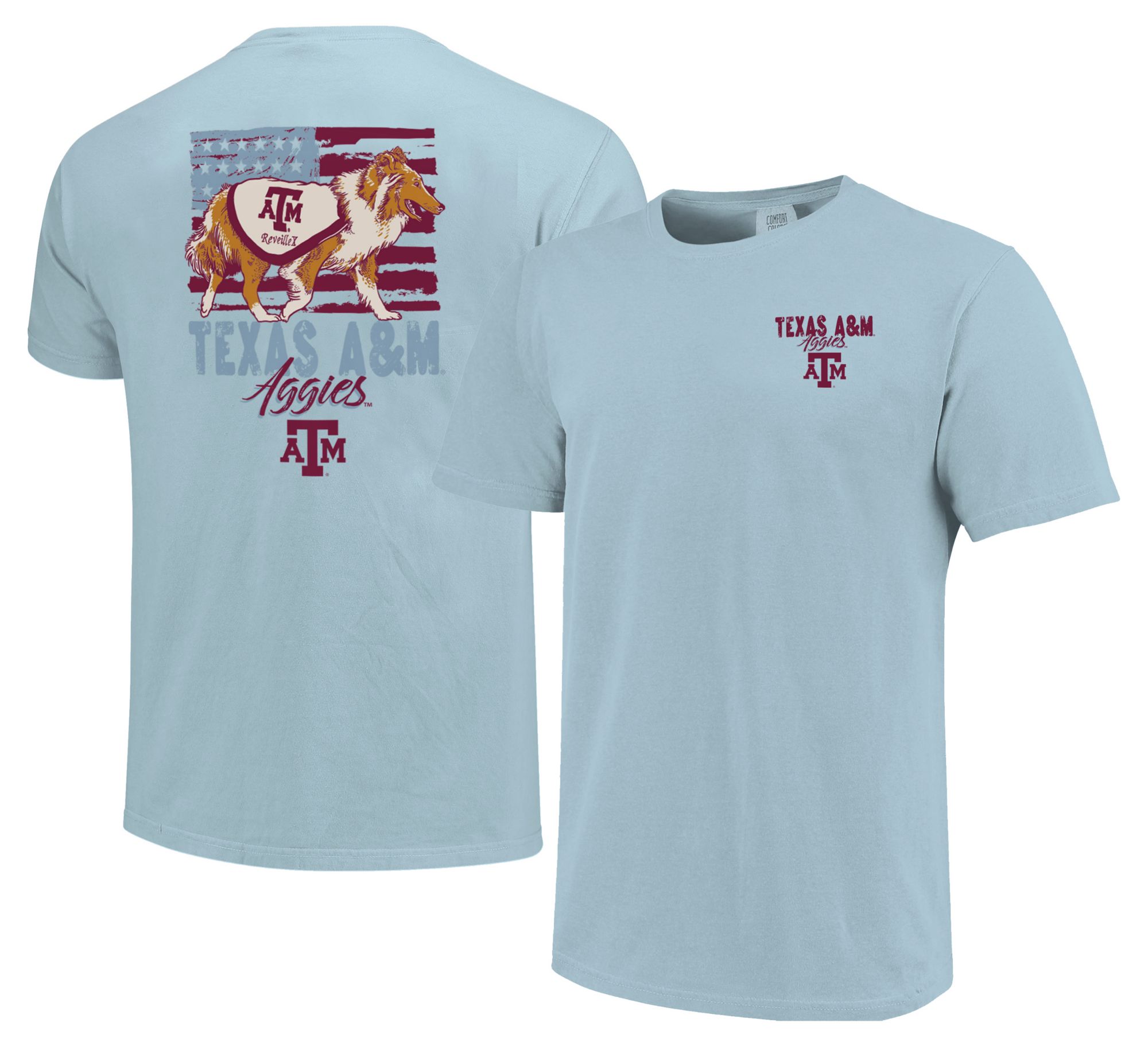 Image One Adult Texas A&M Aggies Americana Light Blue T-Shirt product image