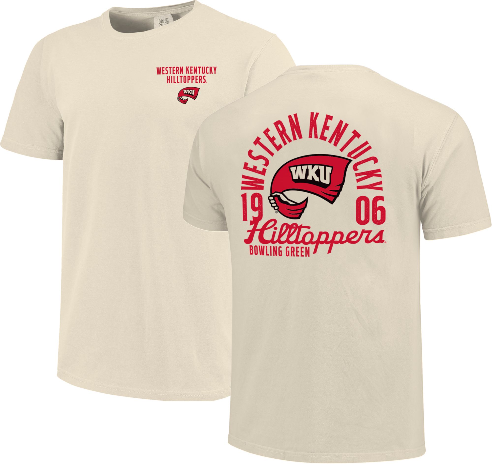 Image One Men's Western Kentucky Hilltoppers Ivory Mascot T-Shirt product image
