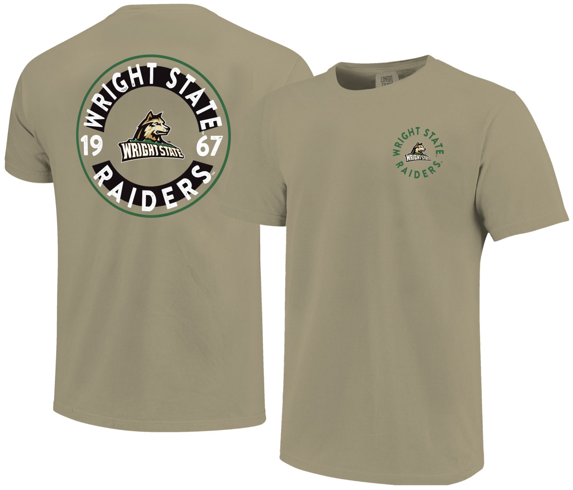 Image One Men's Wright State Raiders Khaki Mascot T-Shirt product image