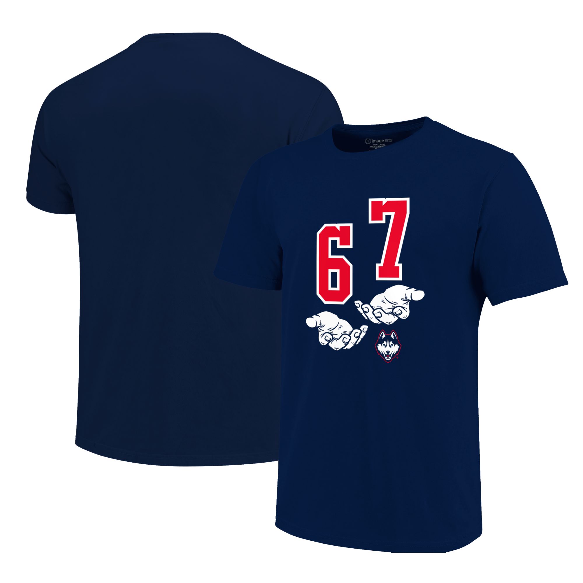 Image One Youth UConn Huskies Navy Six Seven T-Shirt product image