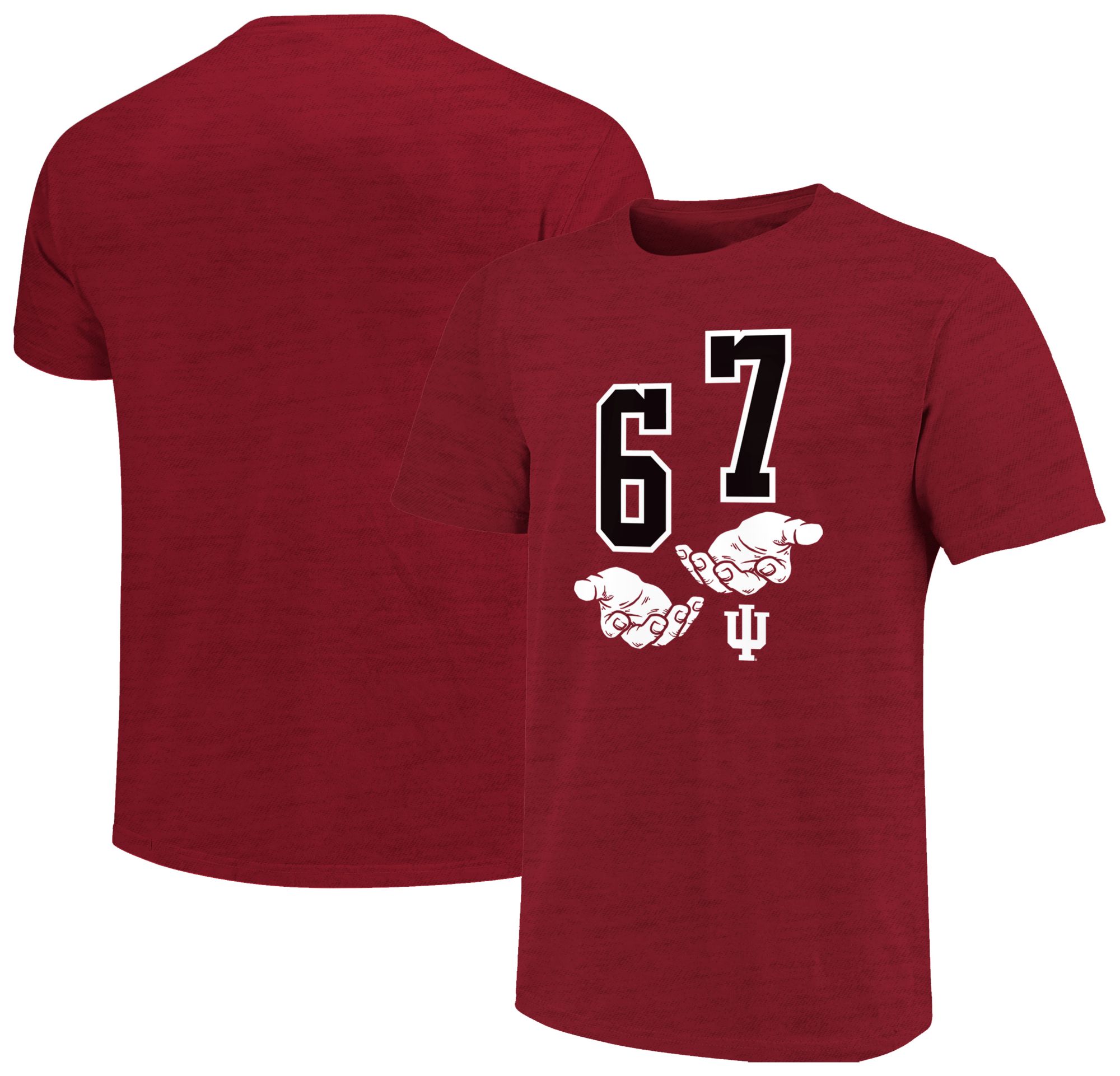 Image One Youth Indiana Hoosiers Cardinal Six Seven T-Shirt product image
