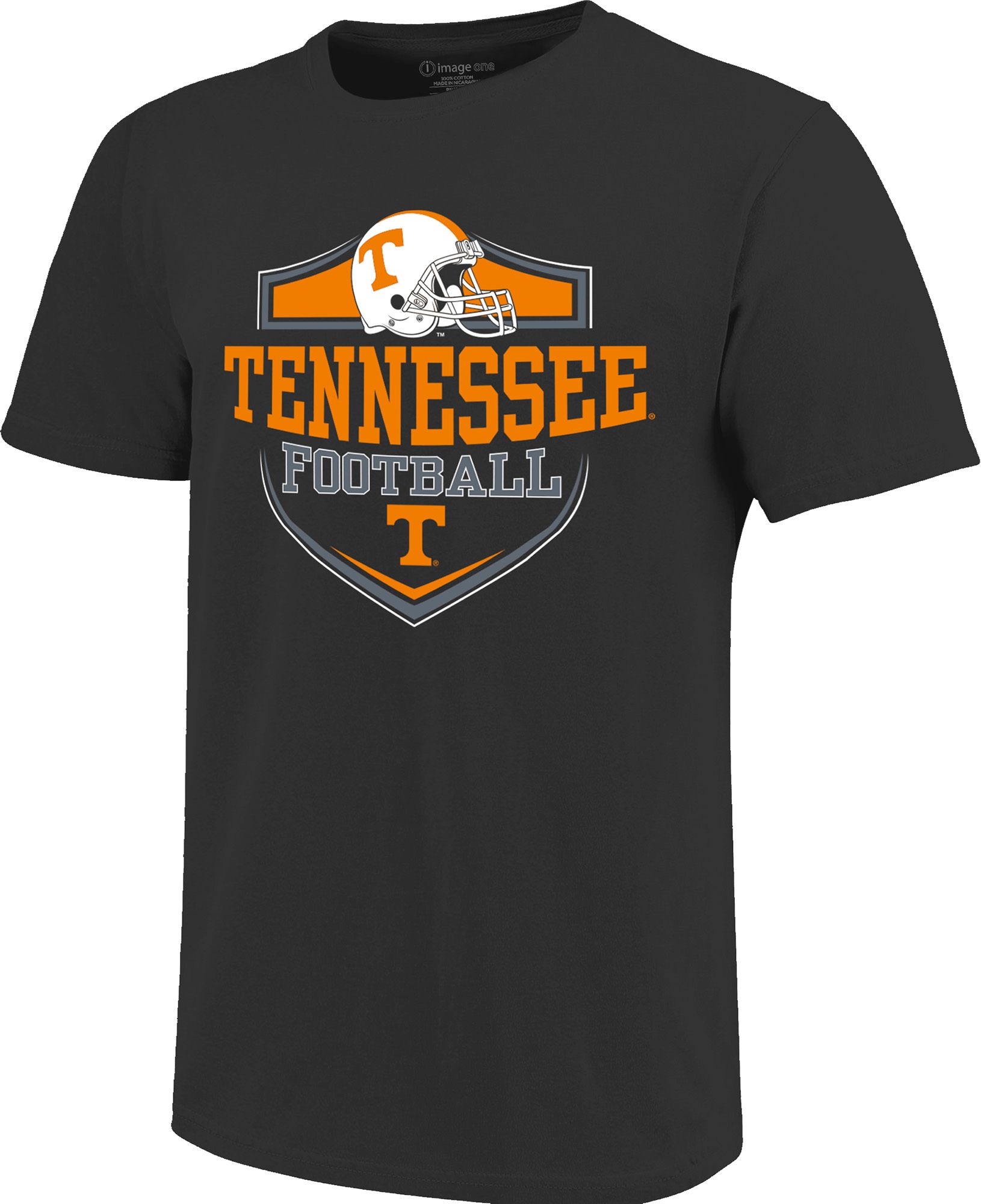 Image One Youth Tennessee Volunteers Black Football Helmet Badge T-Shirt product image