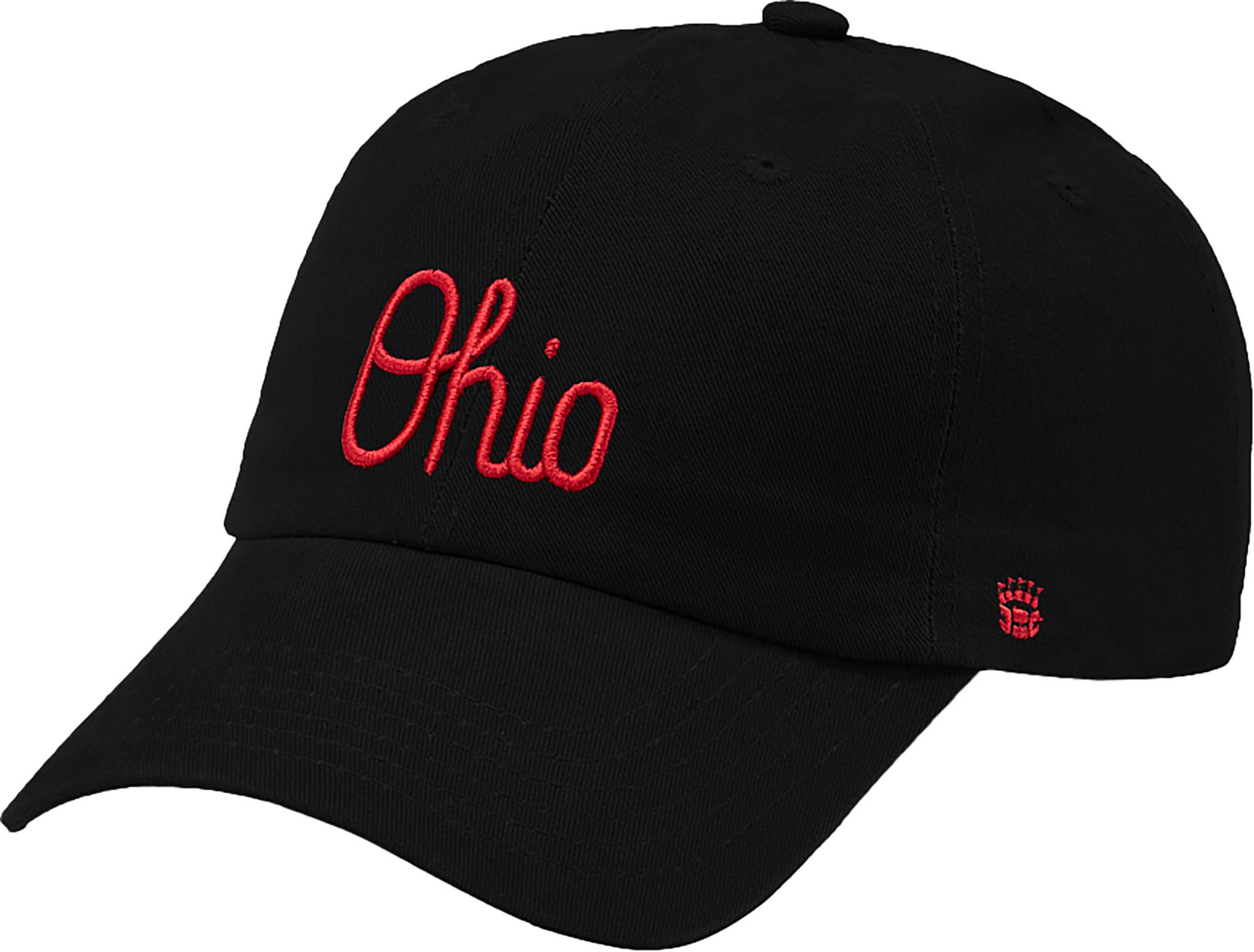 Homefield Adult Ohio State Buckeyes Black Script Dad Hat product image