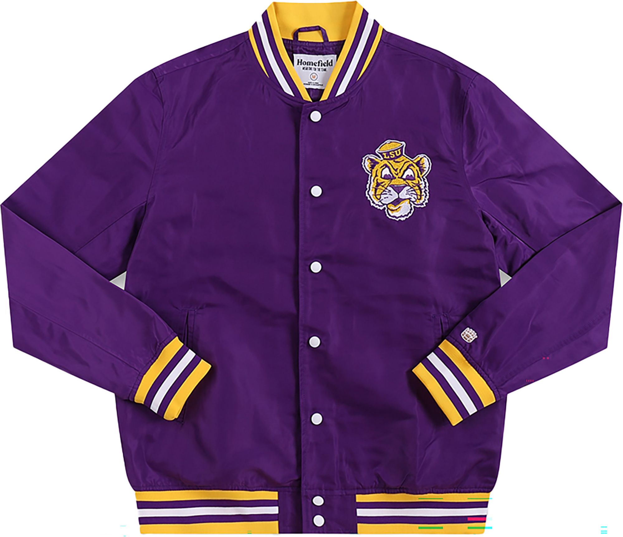 Homefield Adult LSU Tigers Purple Arch Bomber Jacket product image
