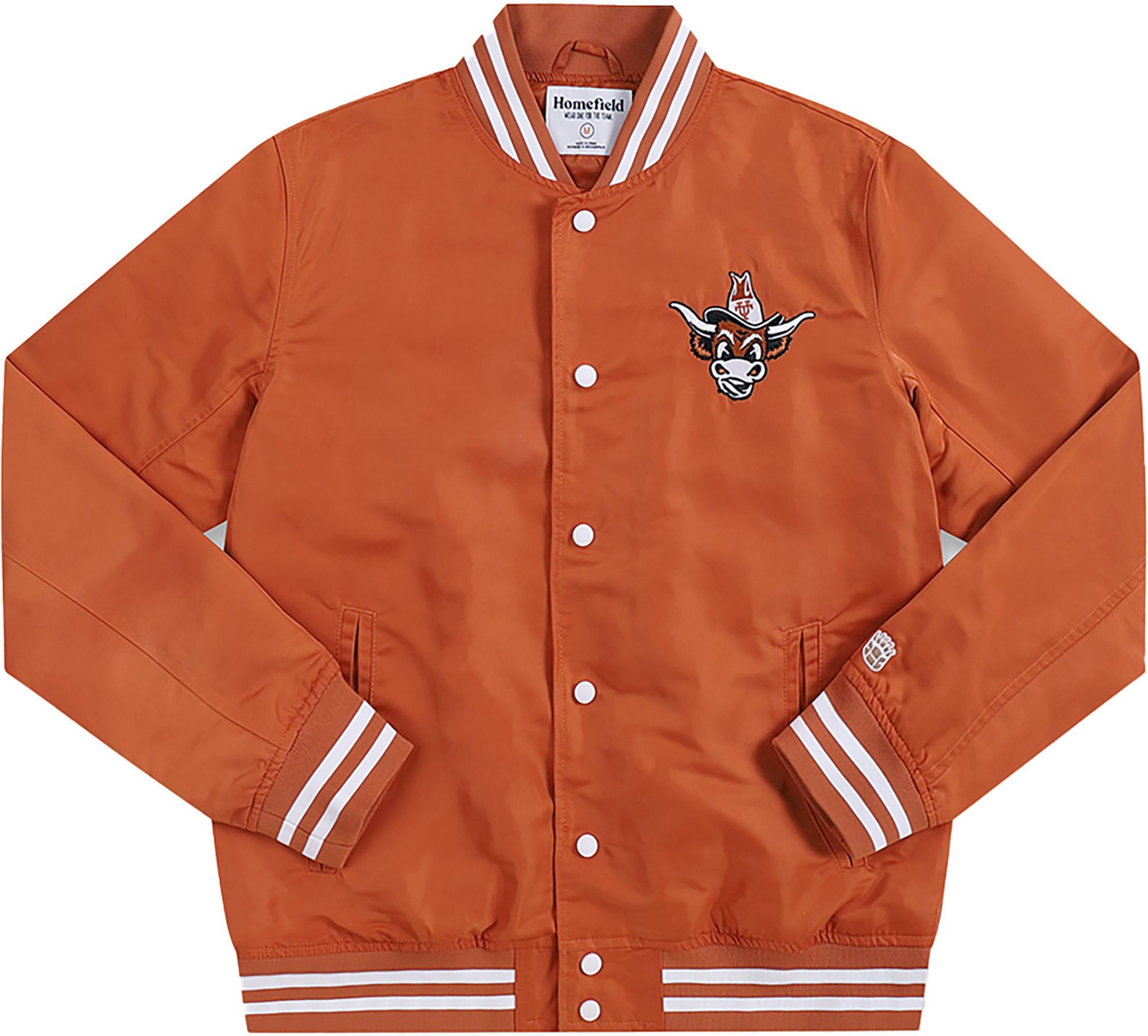 Homefield Adult Texas Longhorns Burnt Orange Arch Bomber Jacket product image