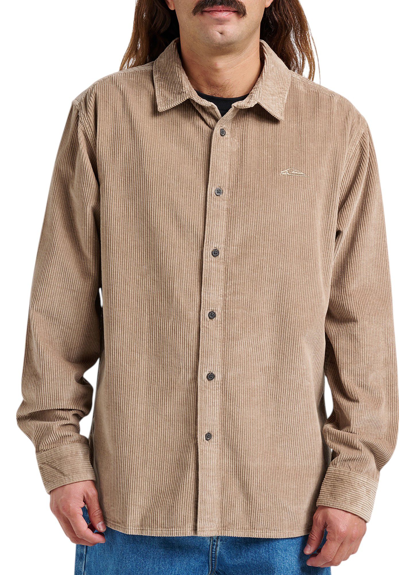 Quiksilver Men's Cord Long Sleeve Button Down Corduroy Shirt product image