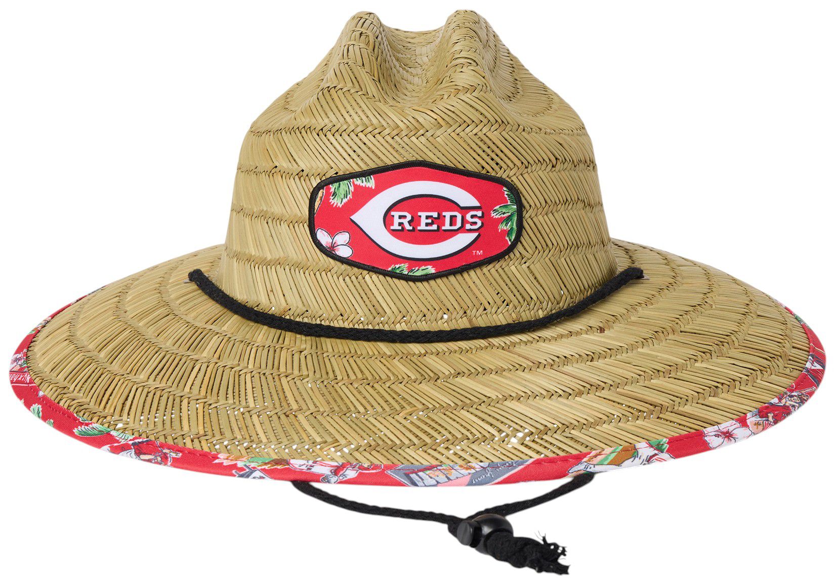 Reyn Spooner Adult Cincinnati Reds Tan Scenic Straw Hat product image