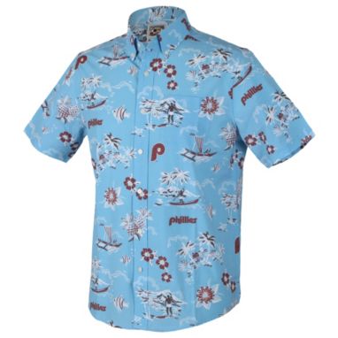 sorry, Reyn Spooner Men's Philadelphia Phillies Light Blue Cooperstown Kekai Button-Down Shirt is currently out of stock