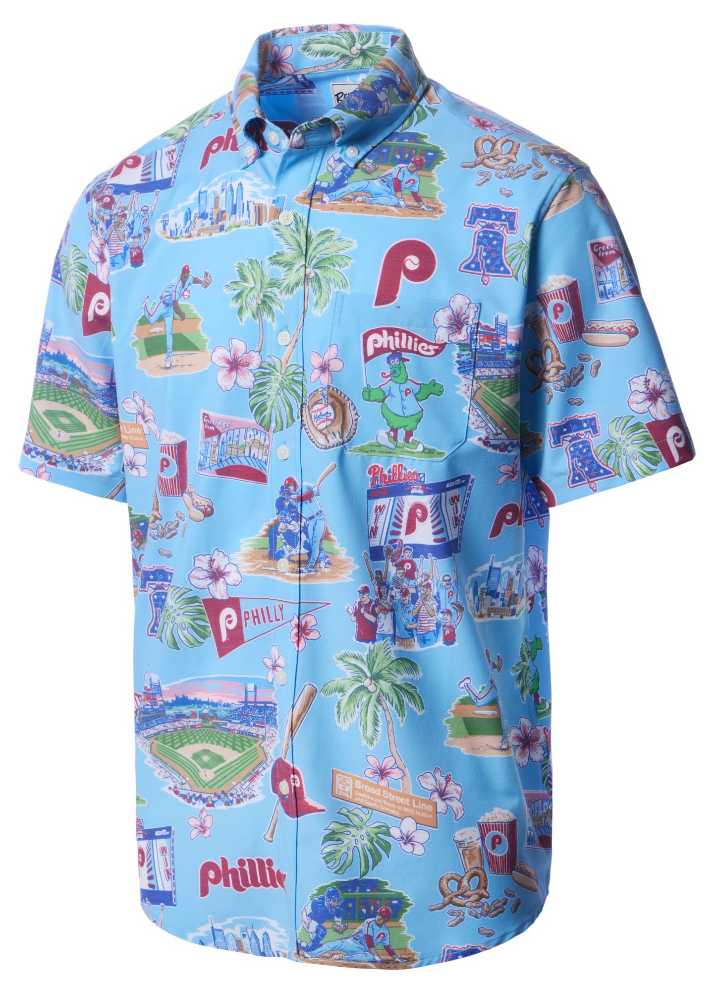 Reyn Spooner Men's Philadelphia Phillies Red Scenic Button-Down Shirt product image