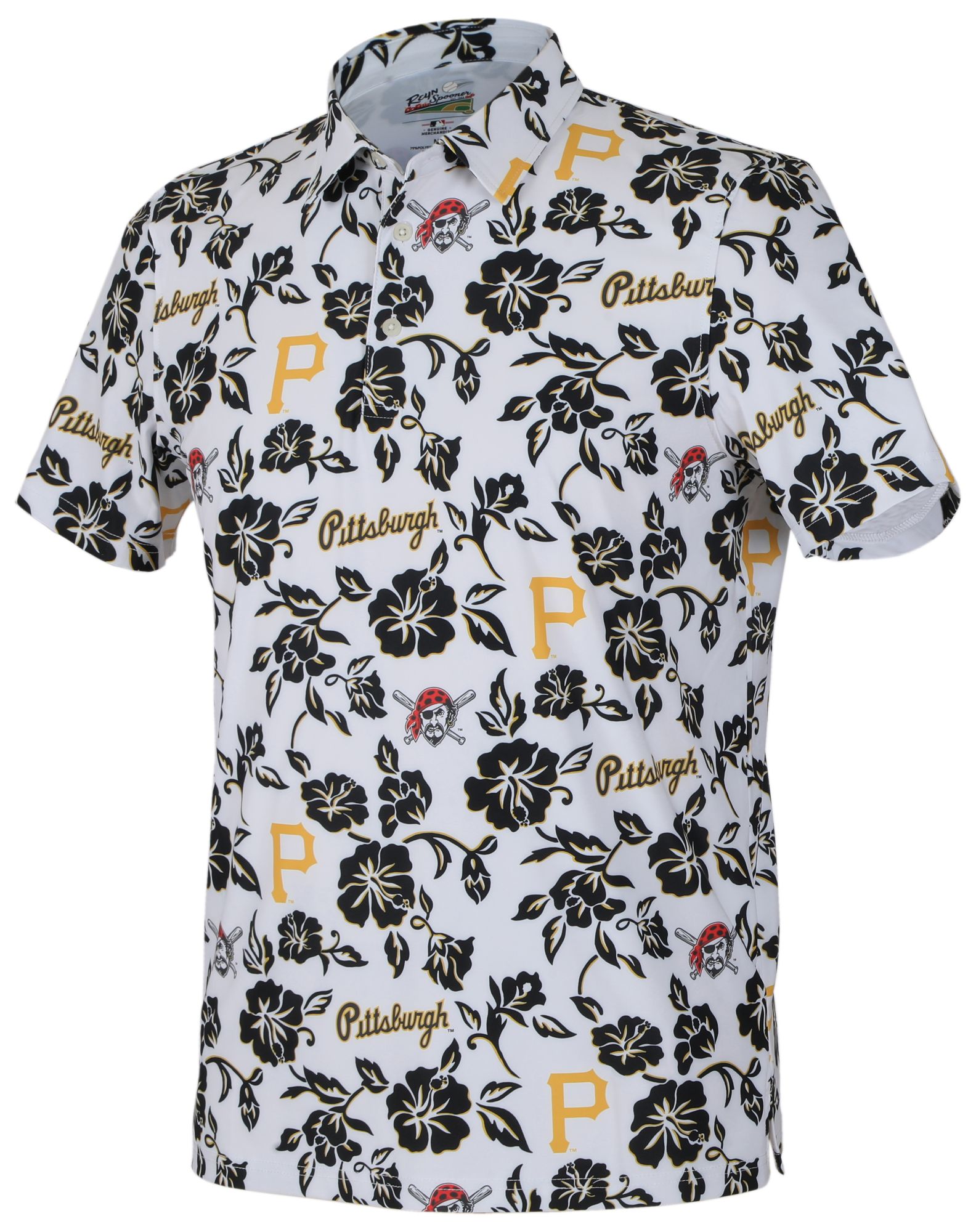 Reyn Spooner Men's Pittsburgh Pirates White Gameday Pua Polo product image