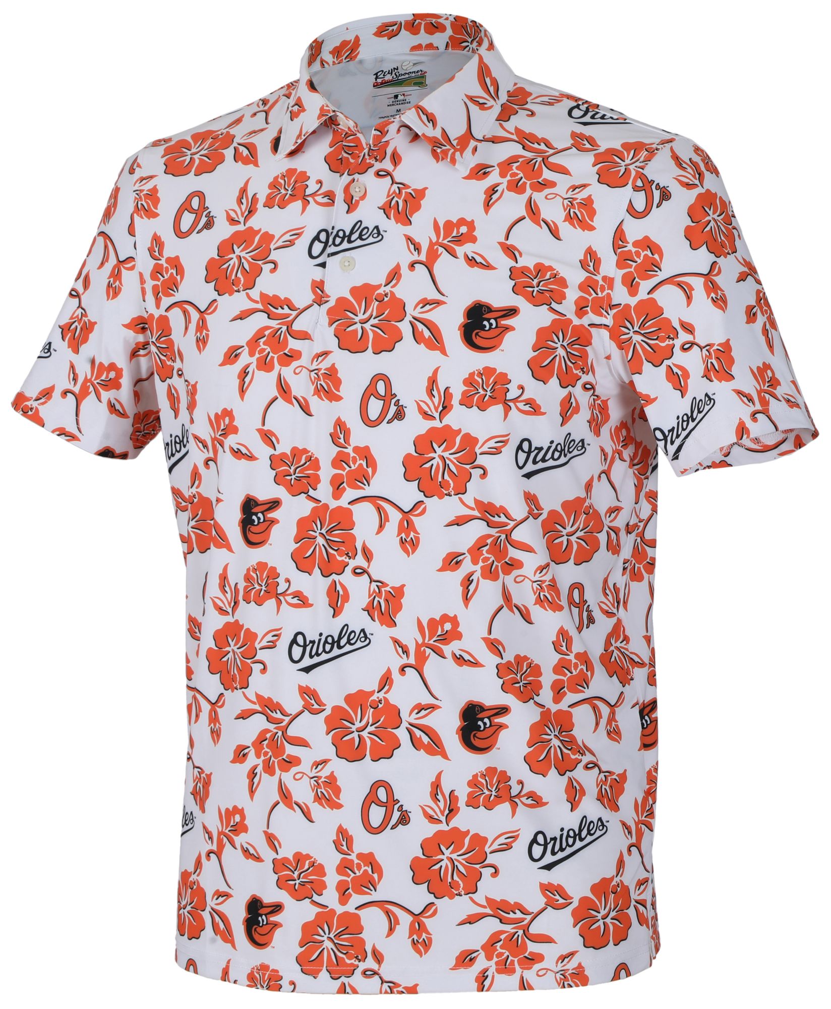 Reyn Spooner Men's Baltimore Orioles White Gameday Pua Polo product image