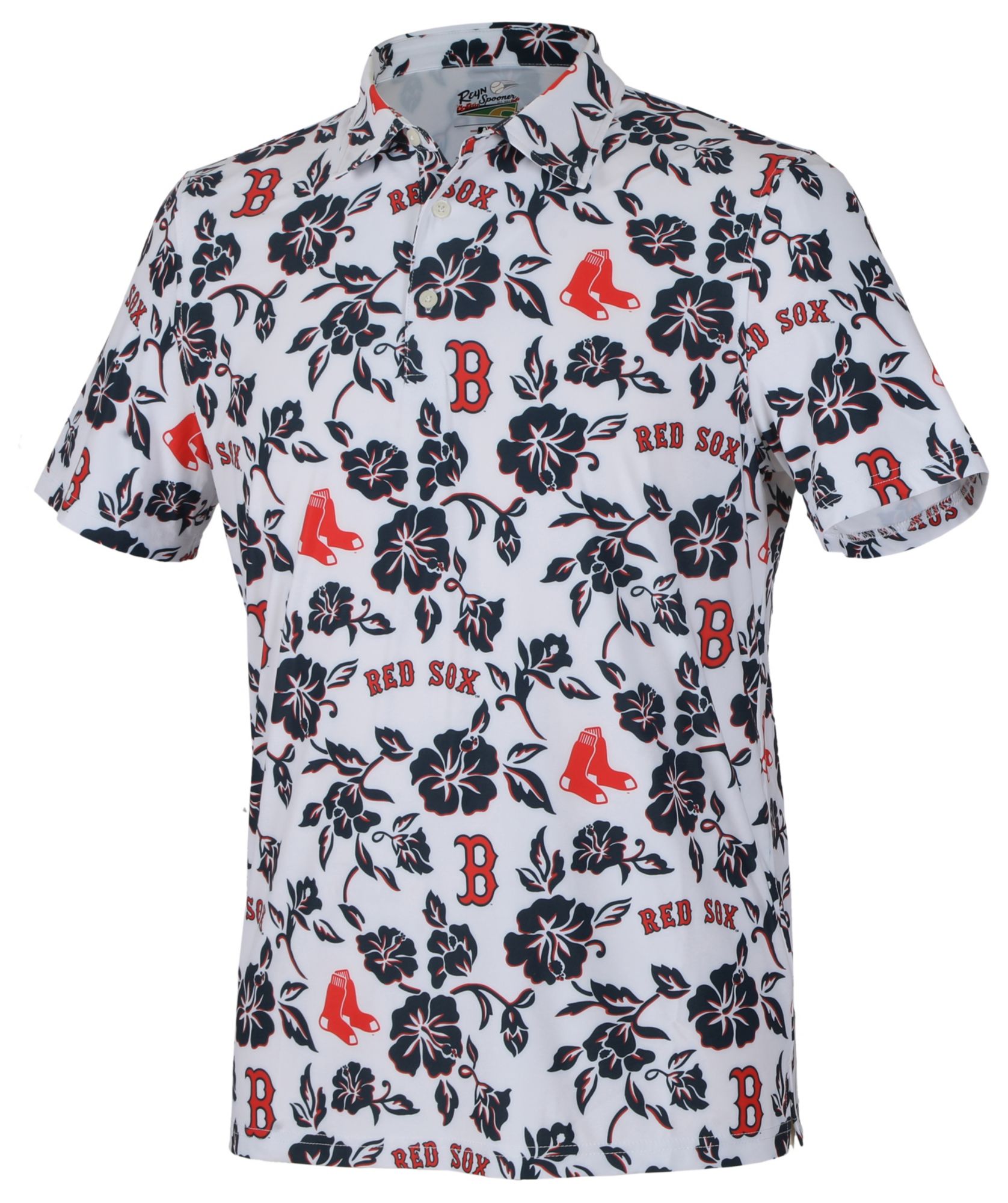 Reyn Spooner Men's Boston Red Sox White Gameday Pua Polo product image