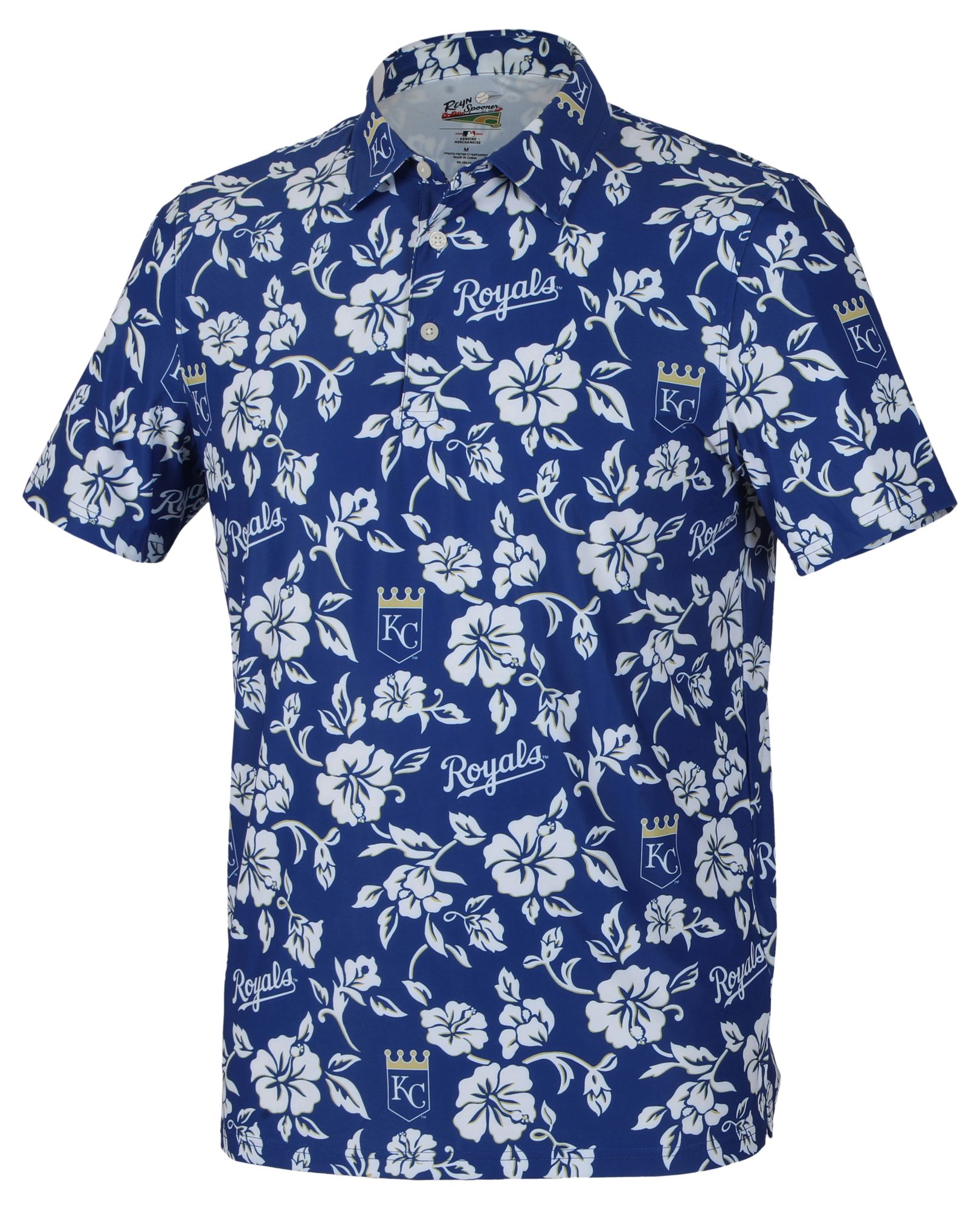 Reyn Spooner Men's Kansas City Royals Blue Gameday Pua Polo product image