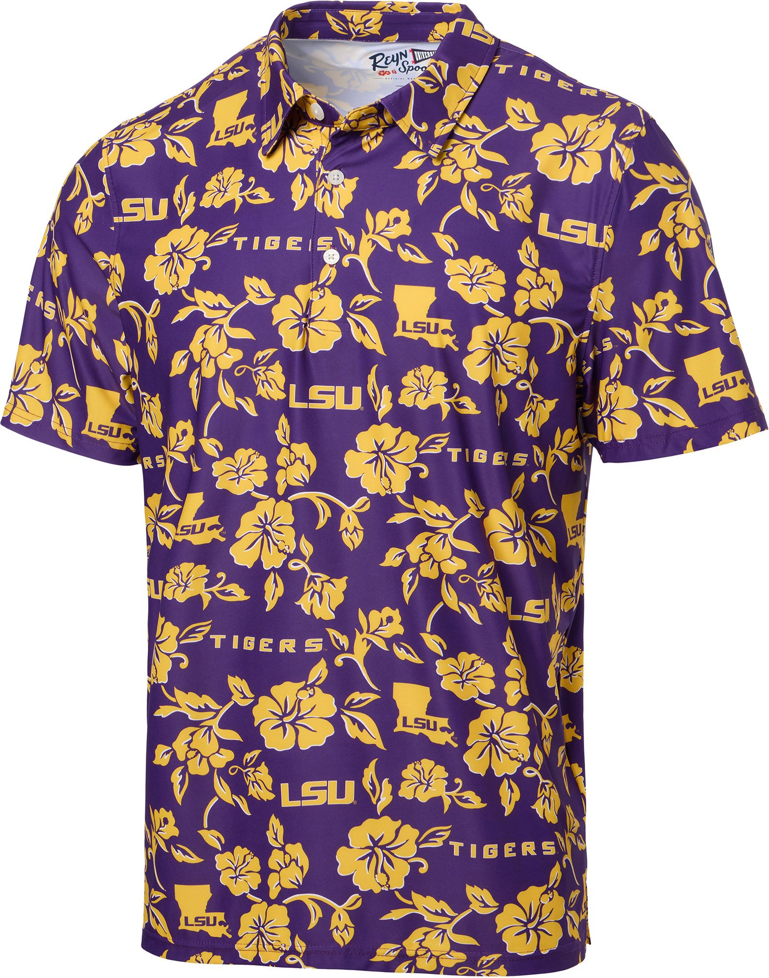 Reyn Spooner Men's LSU Tigers Purple Game Day Polo product image