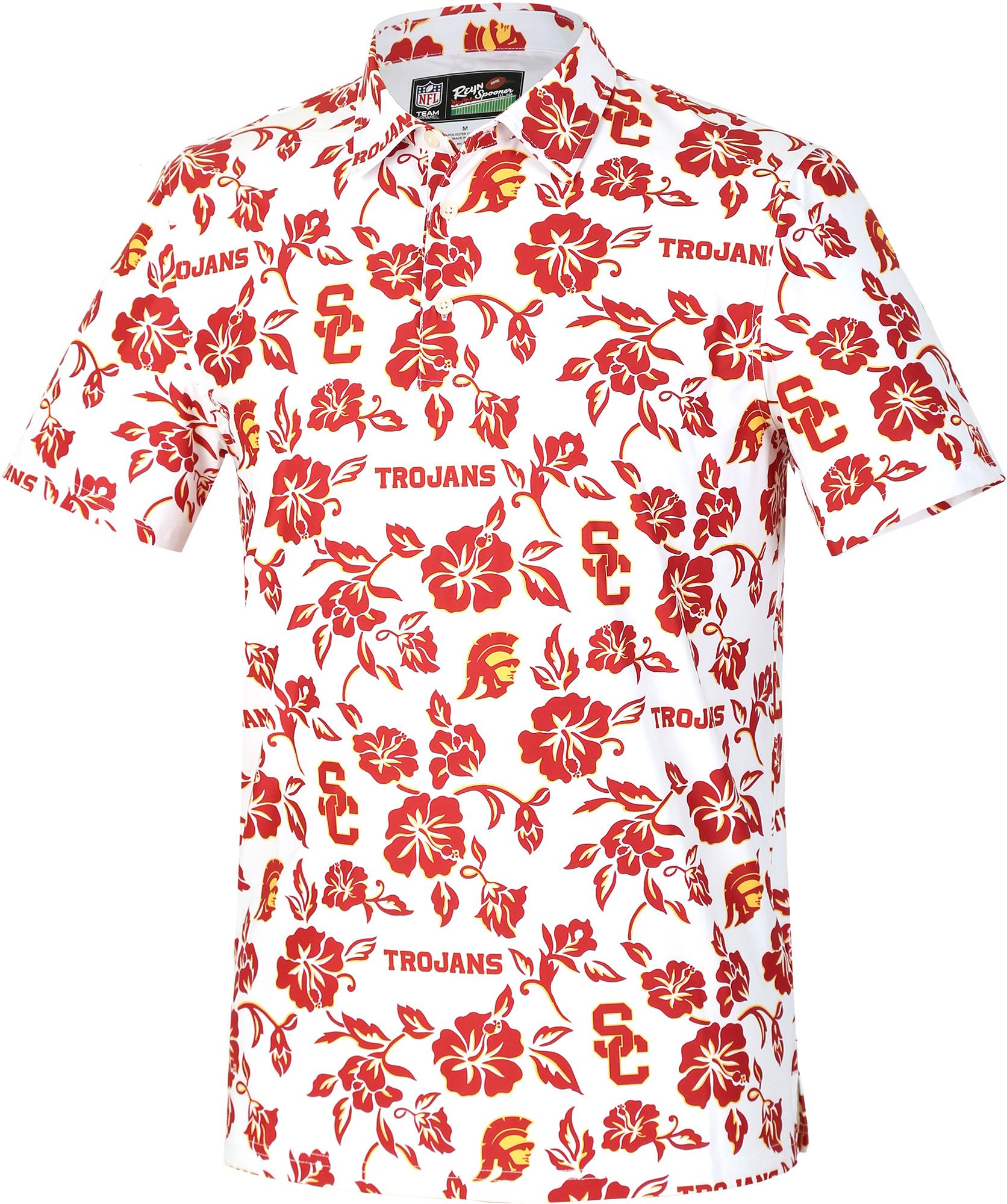 Reyn Spooner Men's USC Trojans White Game Day Polo product image