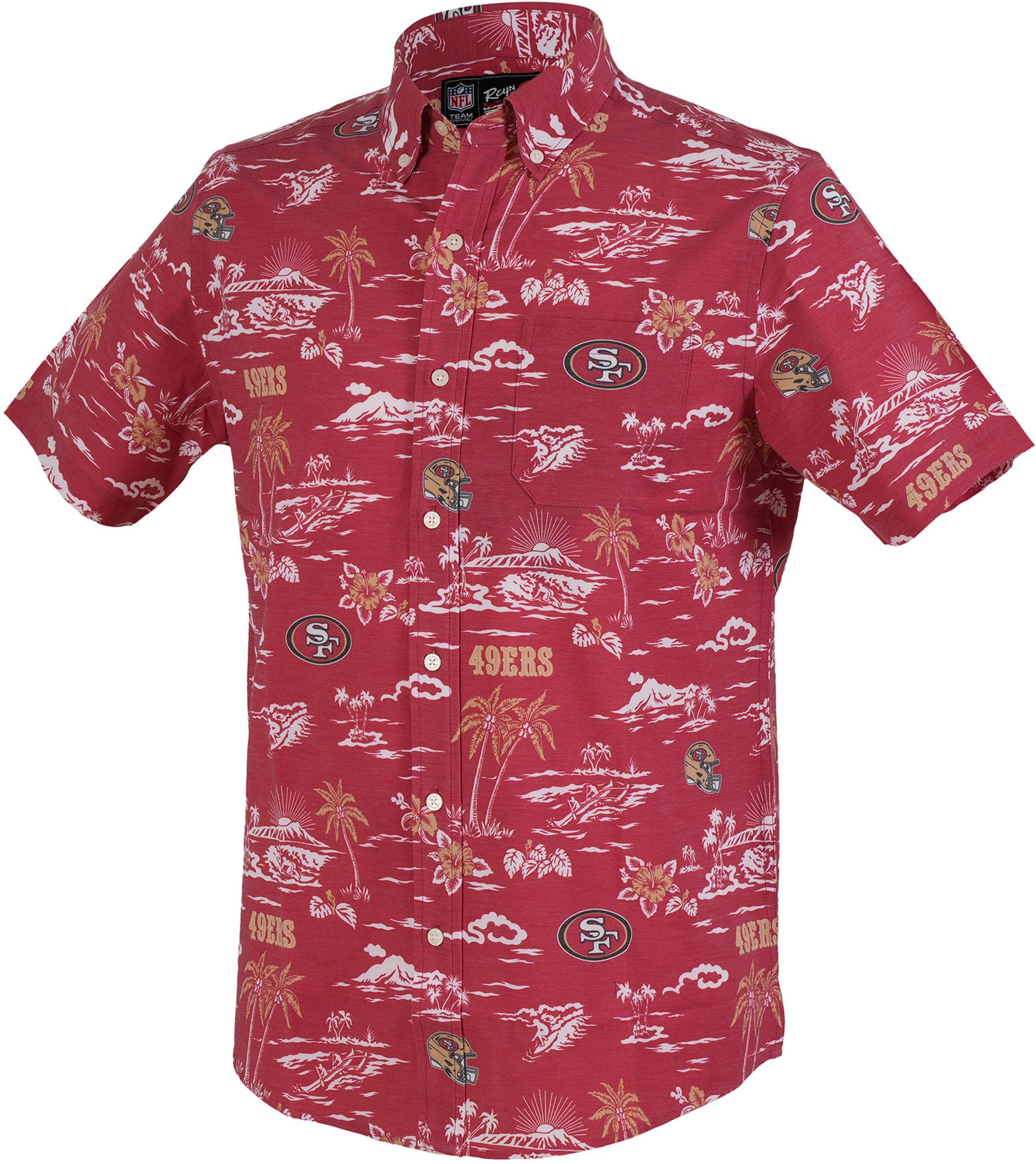 Reyn Spooner Men's San Francisco 49ers Gameday Red Button Down Shirt product image