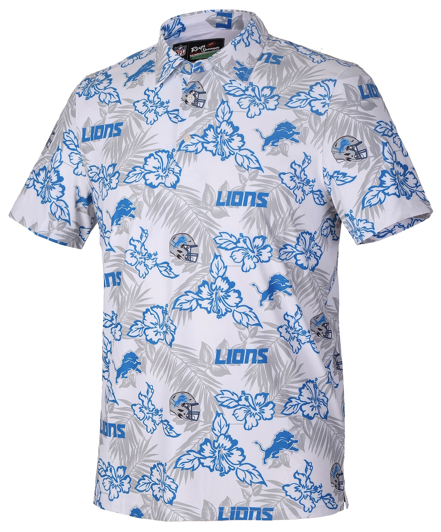 Reyn Spooner Men's Detroit Lions Perfect White Polo product image