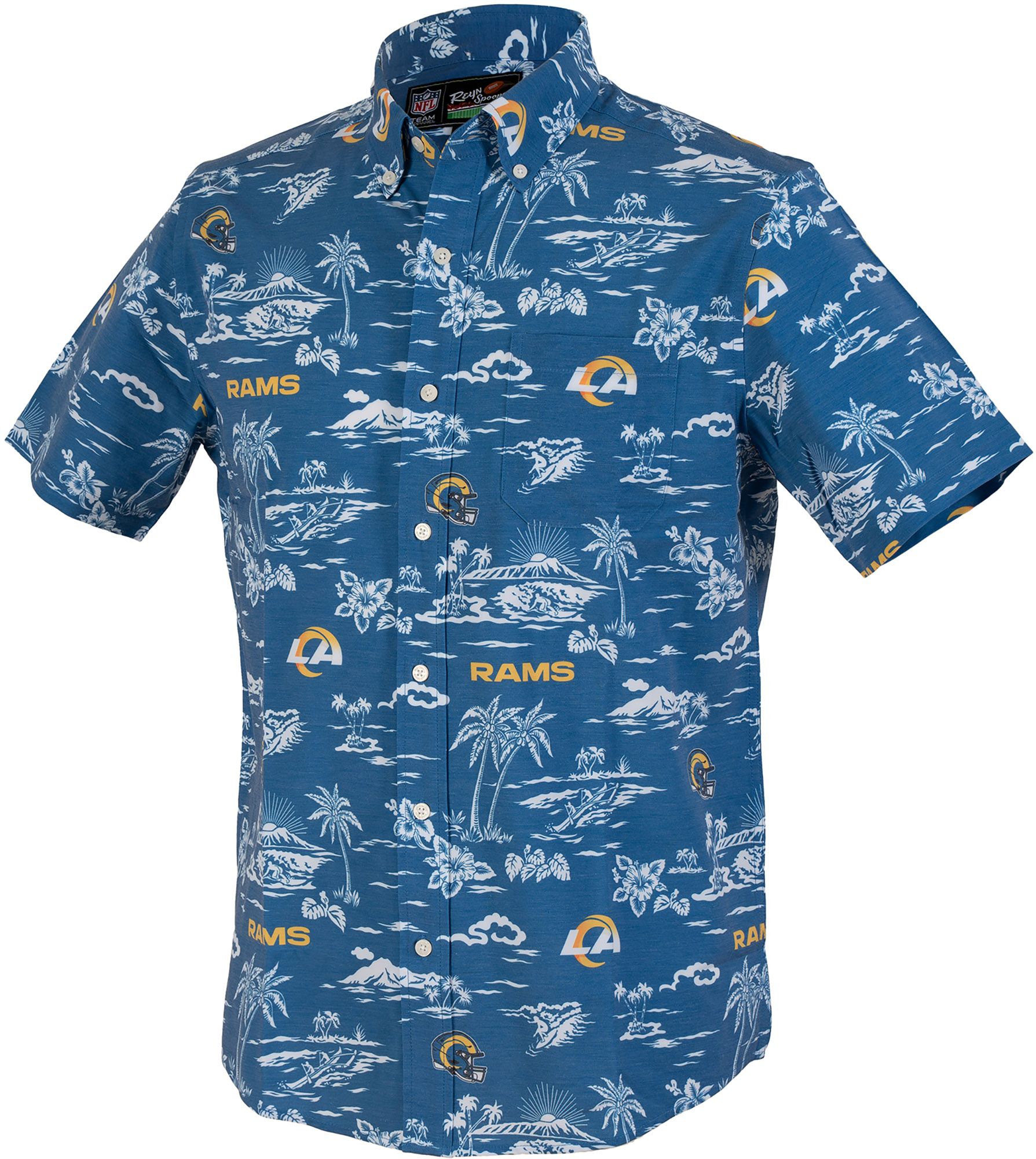 Reyn Spooner Men's Los Angeles Rams Gameday Royal Button Down Shirt product image