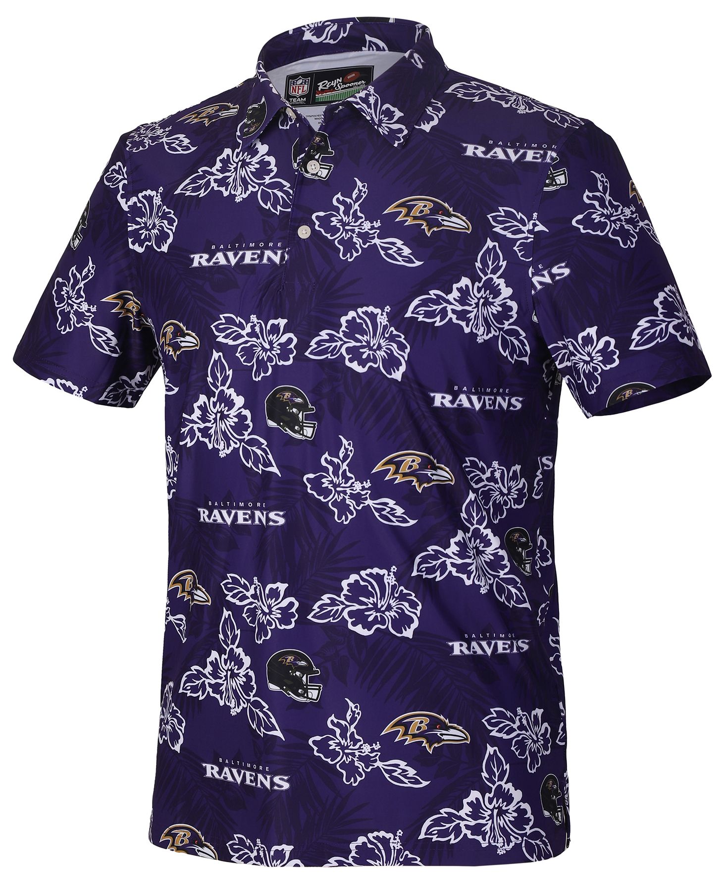 Reyn Spooner Men's Baltimore Ravens Perfect Purple Polo product image