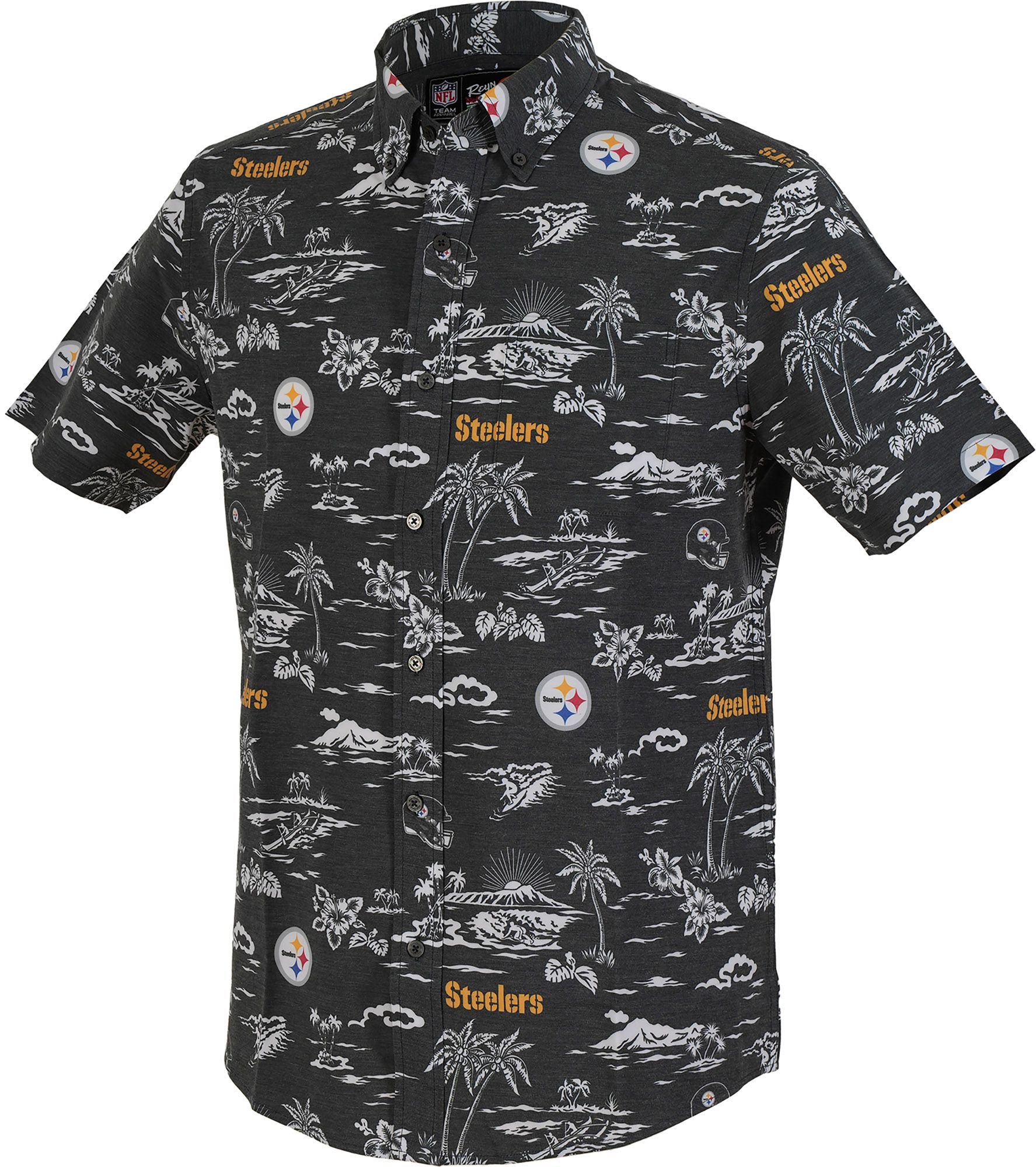 Reyn Spooner Men's Pittsburgh Steelers Gameday Black Button Down Shirt product image