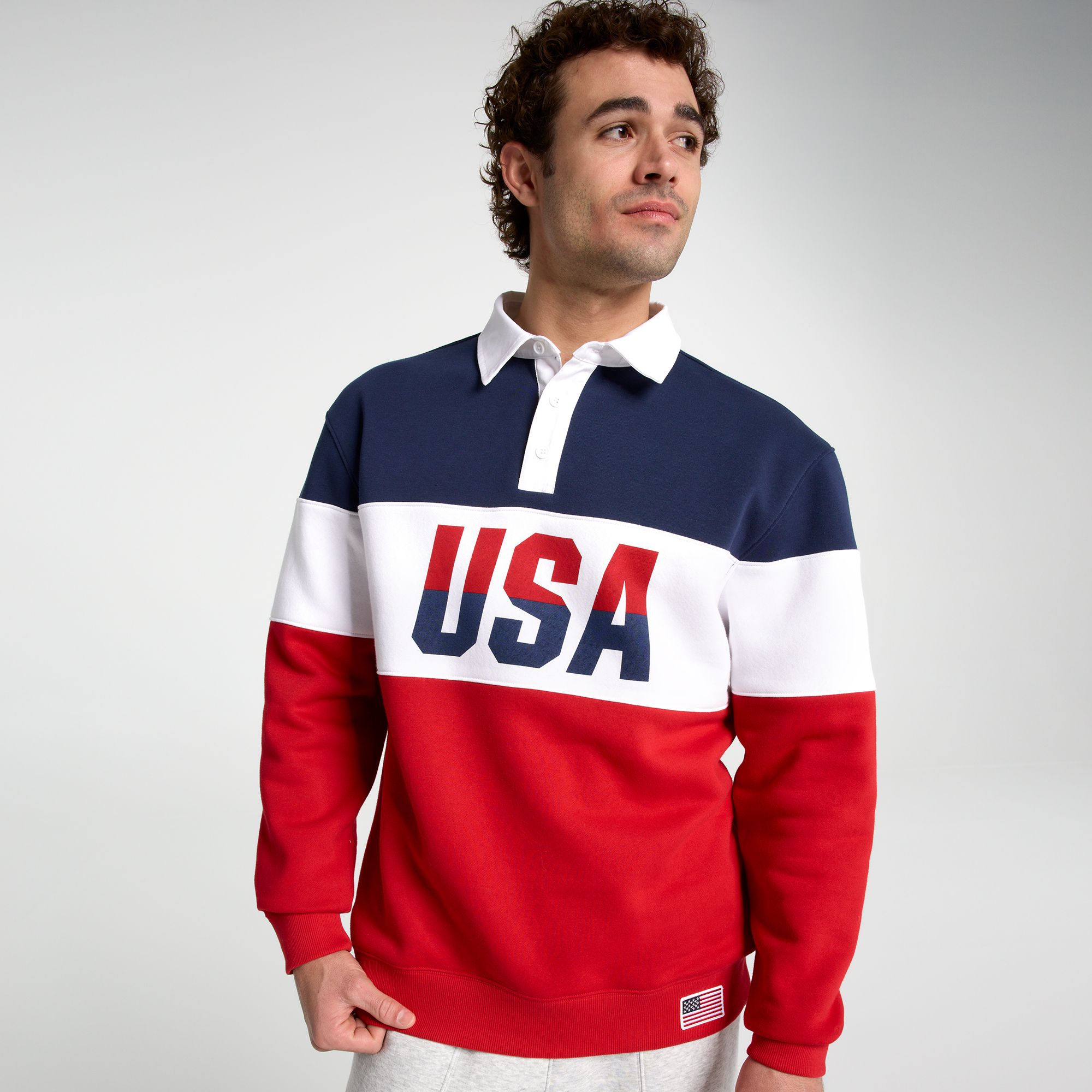 DSG Men's USA Fleece Rugby Shirt product image