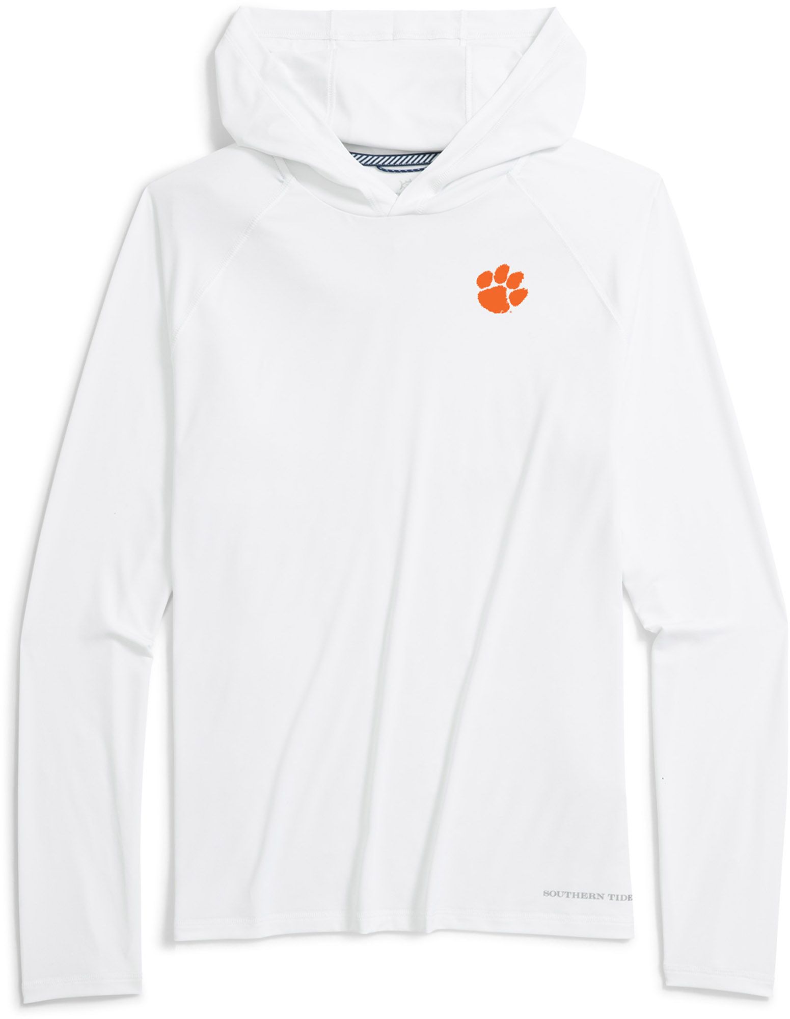 Southern Tide Men's Clemson Tigers White brrr°-illiant Performance Hoodie product image