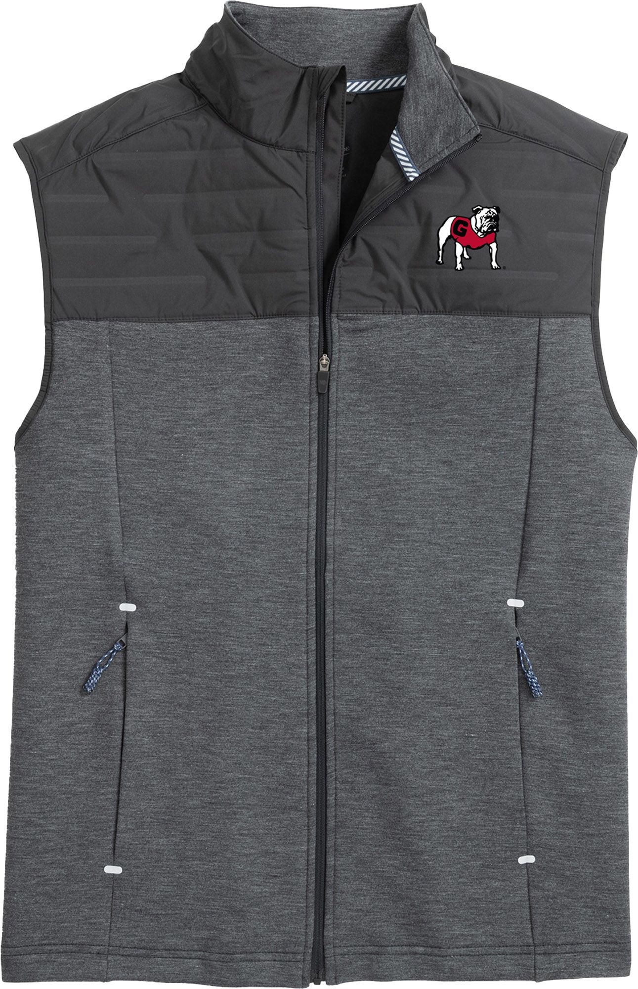 Southern Tide Men's Georgia Bulldogs Black Conligny Quilt Vest product image