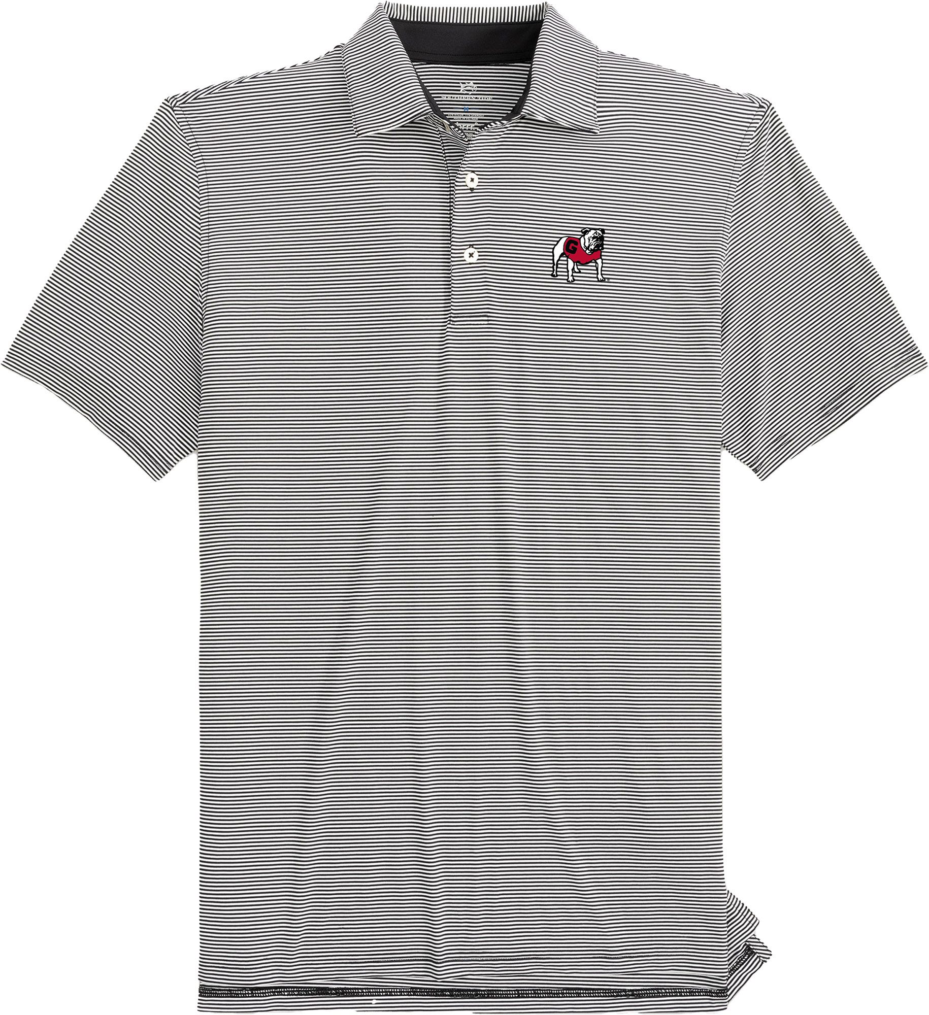 Southern Tide Men's Georgia Bulldogs Black Meadowbrook Polo product image