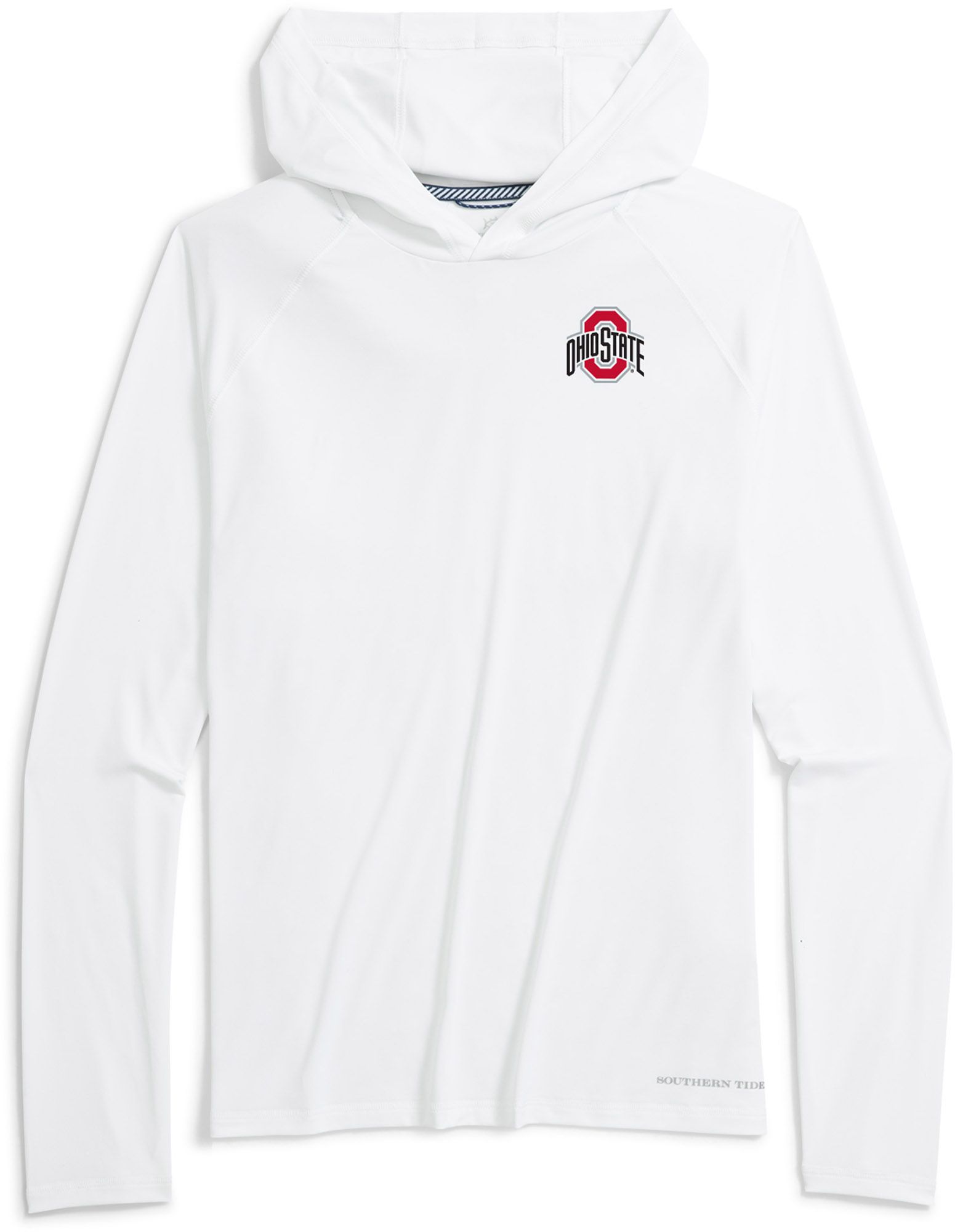 Southern Tide Men's Ohio State Buckeyes White brrr°-illiant Performance Hoodie product image