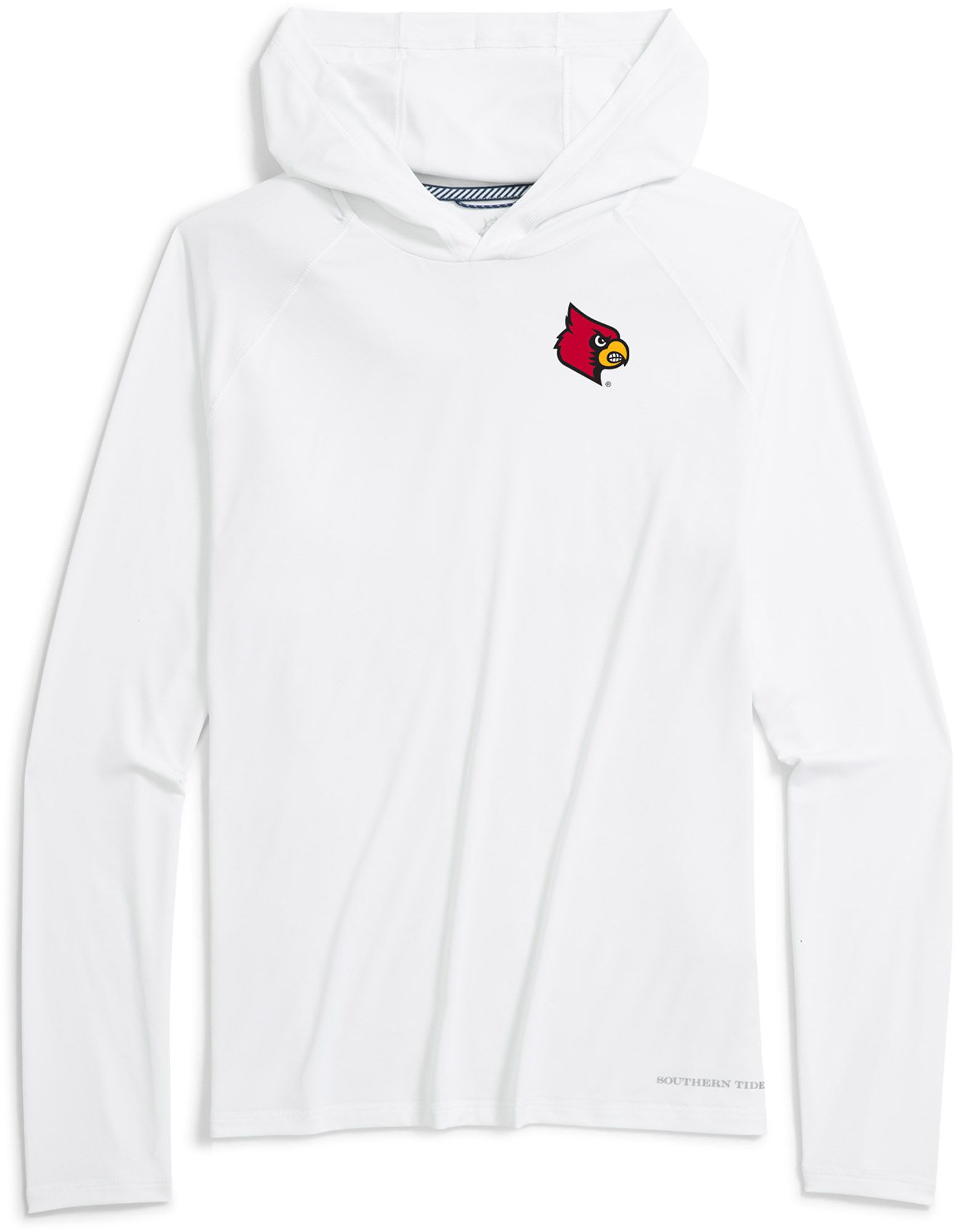 Southern Tide Men's Louisville Cardinals White brrr°-illiant Performance Hoodie product image