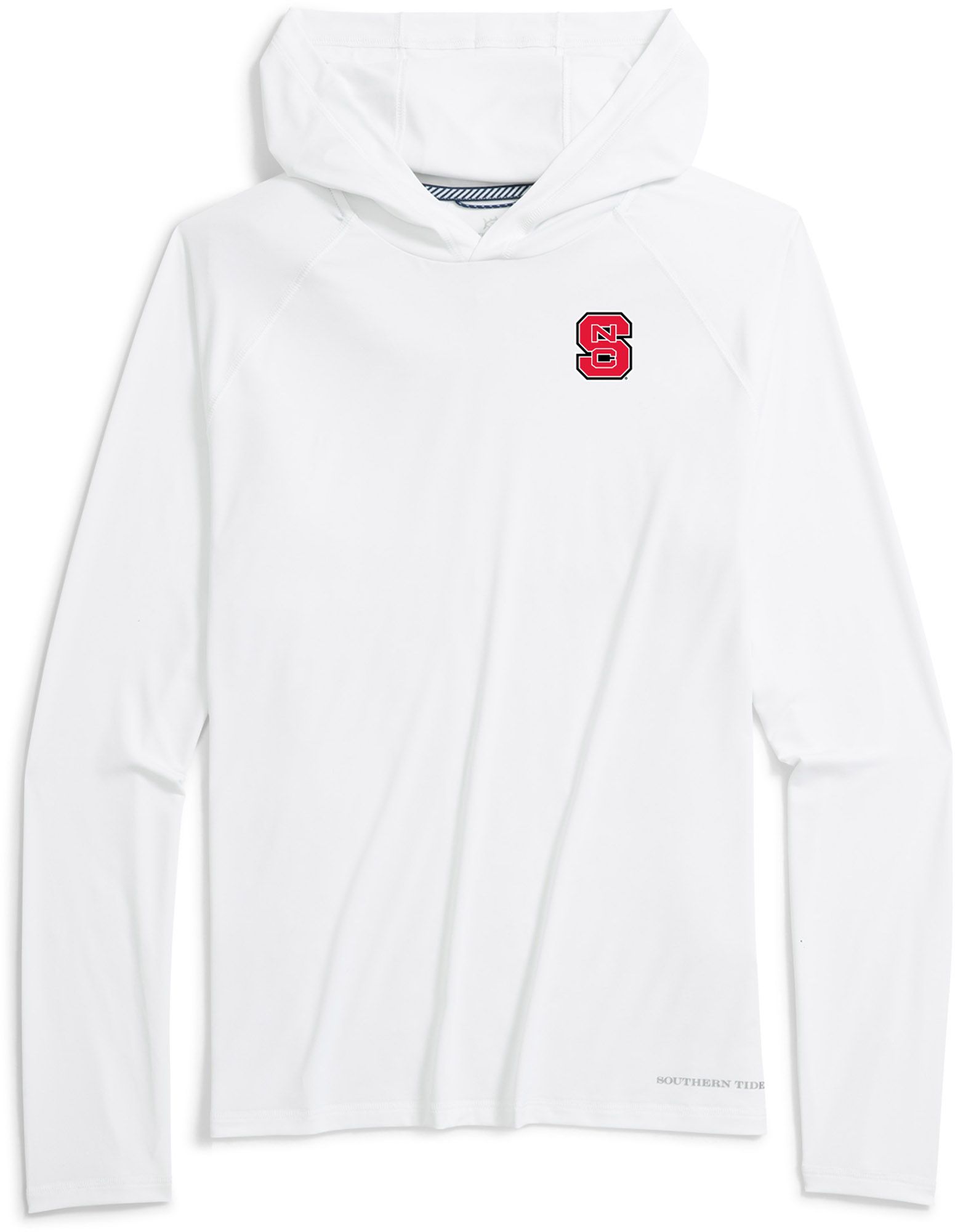 Southern Tide Men's NC State Wolfpack White brrr°-illiant Performance Hoodie product image