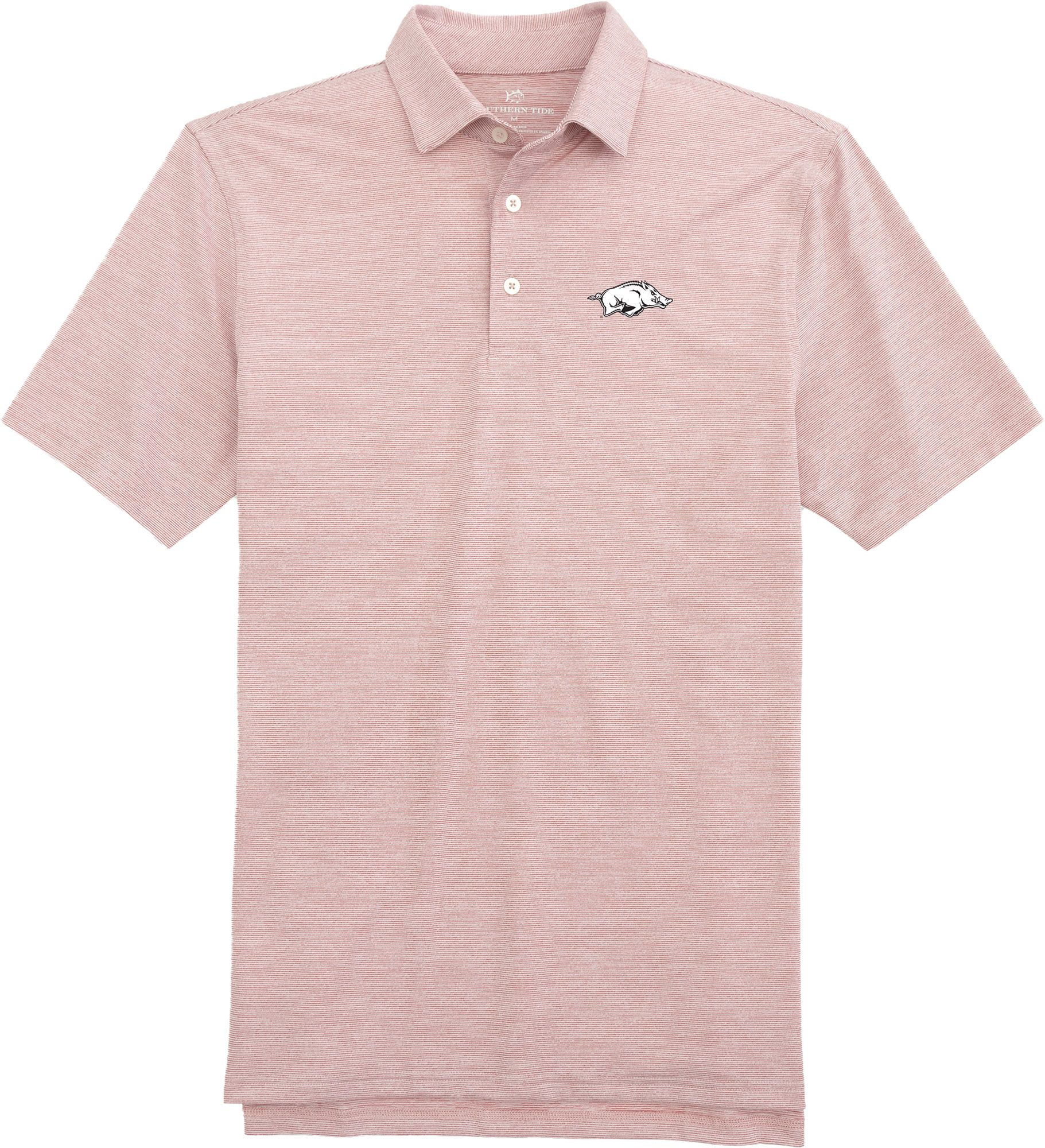 Southern Tide Men's Arkansas Razorbacks Crimson Driver Spacedye Polo product image