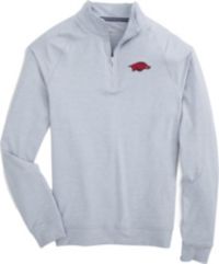 Southern Tide Men's Arkansas Razorbacks Grey Cruiser Quarter-Zip Jacket ...