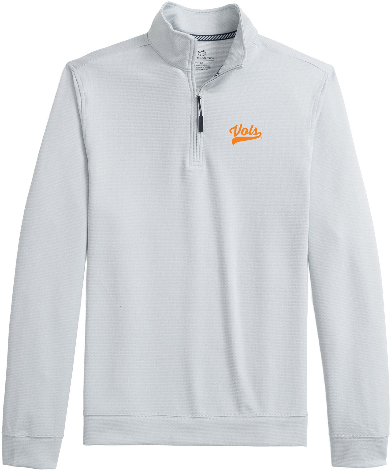 Southern Tide Men's Tennessee Volunteers Grey Schooner Quarter-Zip Jacket product image