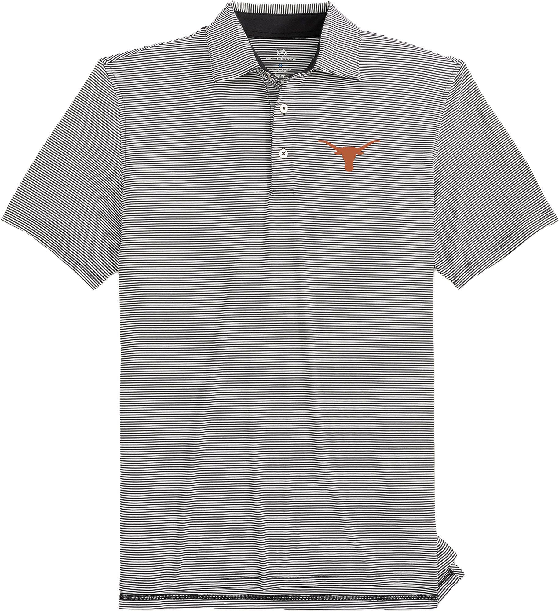 Southern Tide Men's Texas Longhorns Black Meadowbrook Polo product image