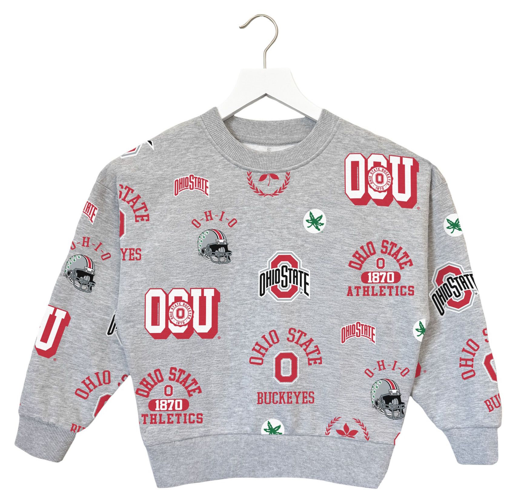 Gameday Couture Youth Ohio State Buckeyes Grey Repeat Sweatshirt product image