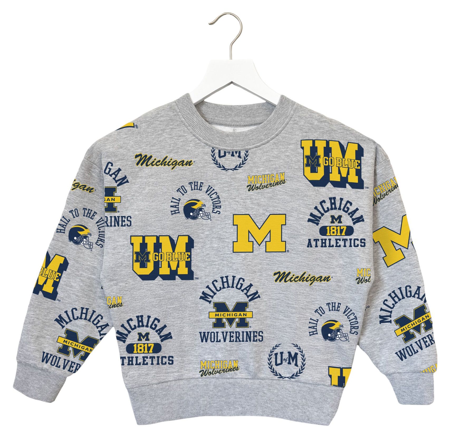 Gameday Couture Youth Michigan Wolverines Grey Repeat Sweatshirt product image