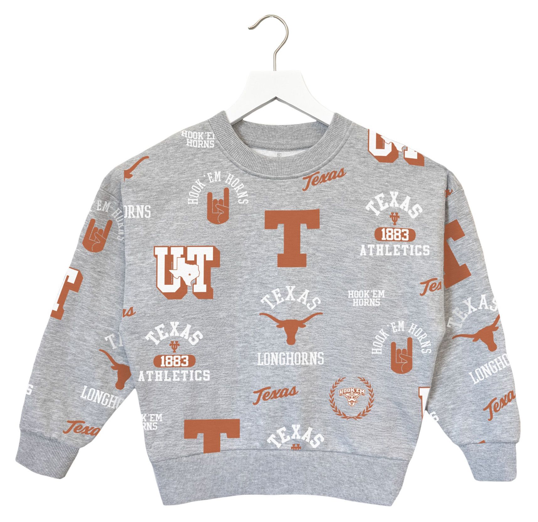 Gameday Couture Youth Texas Longhorns Grey Repeat Sweatshirt product image