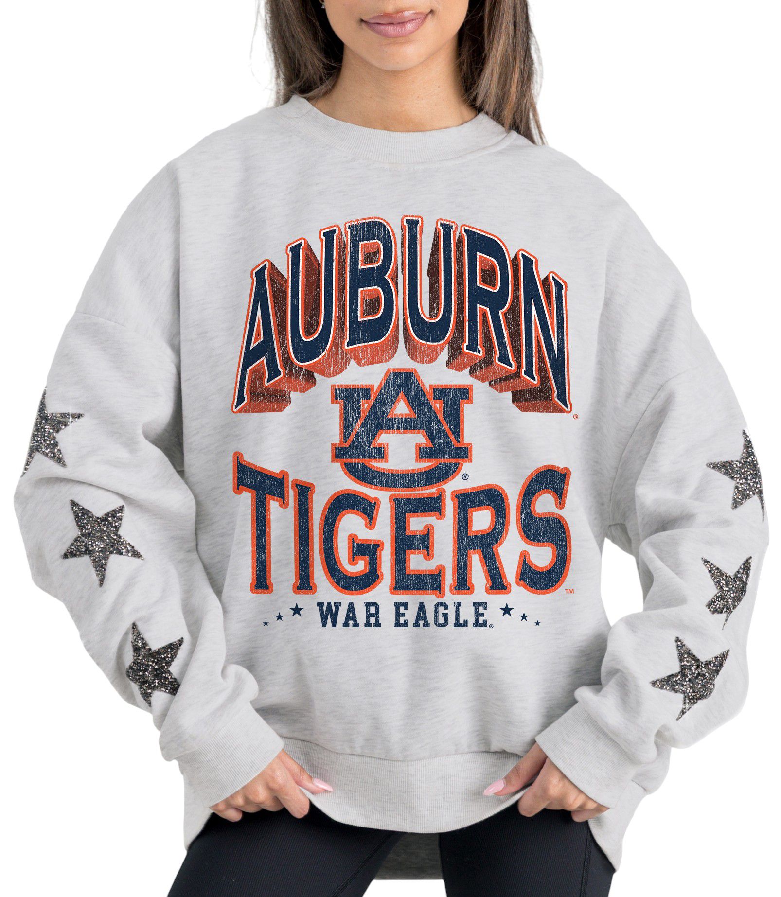 Gameday Couture Women's Auburn Tigers Grey Crewneck Sweatshirt product image