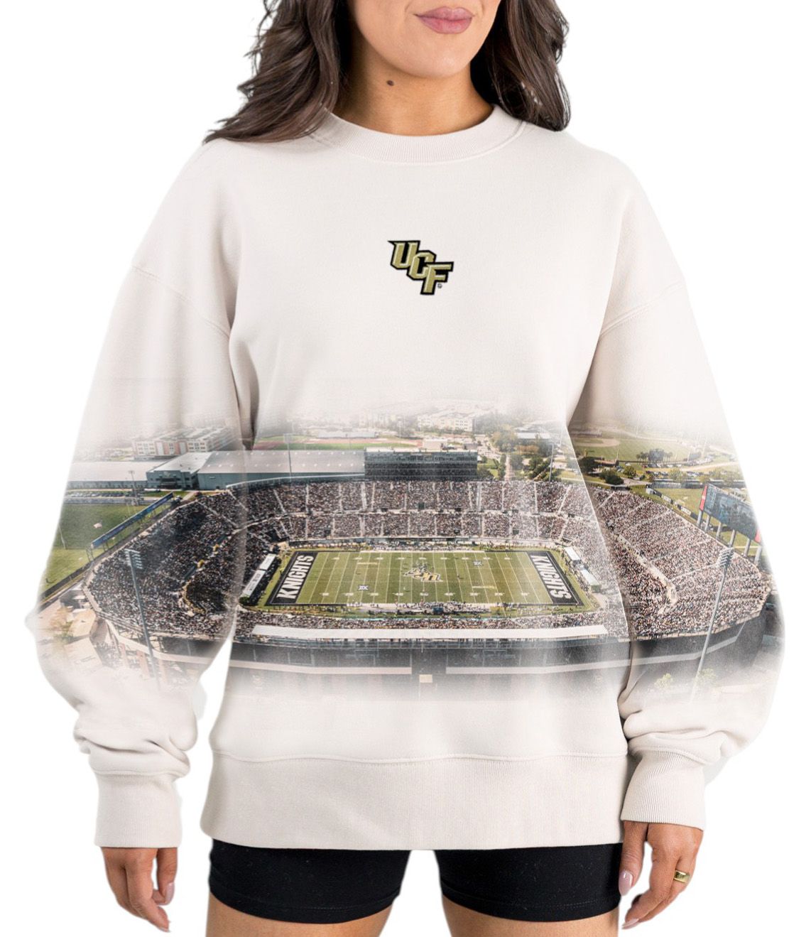 Gameday Couture Women's UCF Knights Ivory Power Move Crew Pullover Sweatshirt product image