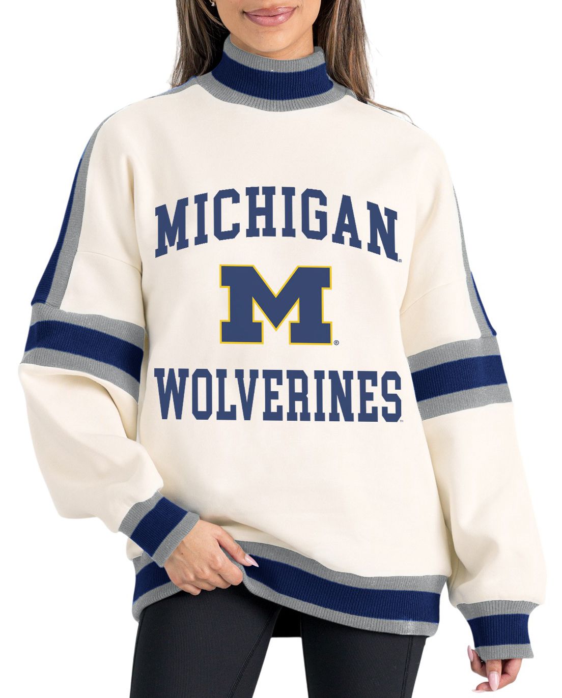 Gameday Couture Women's Michigan Wolverines White Turtleneck Sweatshirt product image