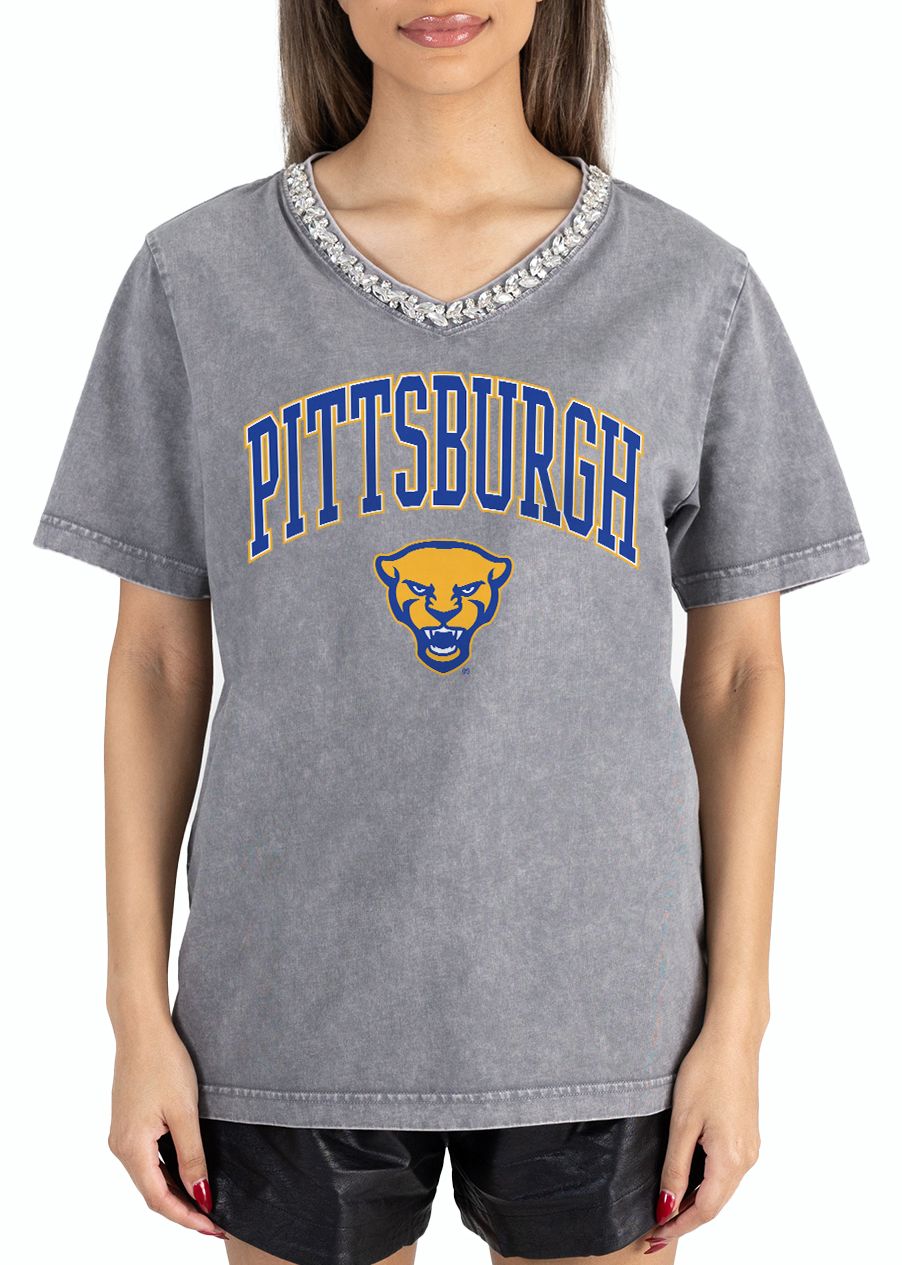 Gameday Couture Women's Pitt Panthers Grey Icon Edge T-Shirt product image