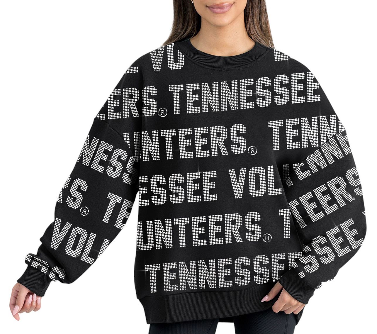 Gameday Couture Women's Tennessee Volunteers Black Hype Crew Pullover Sweatshirt product image