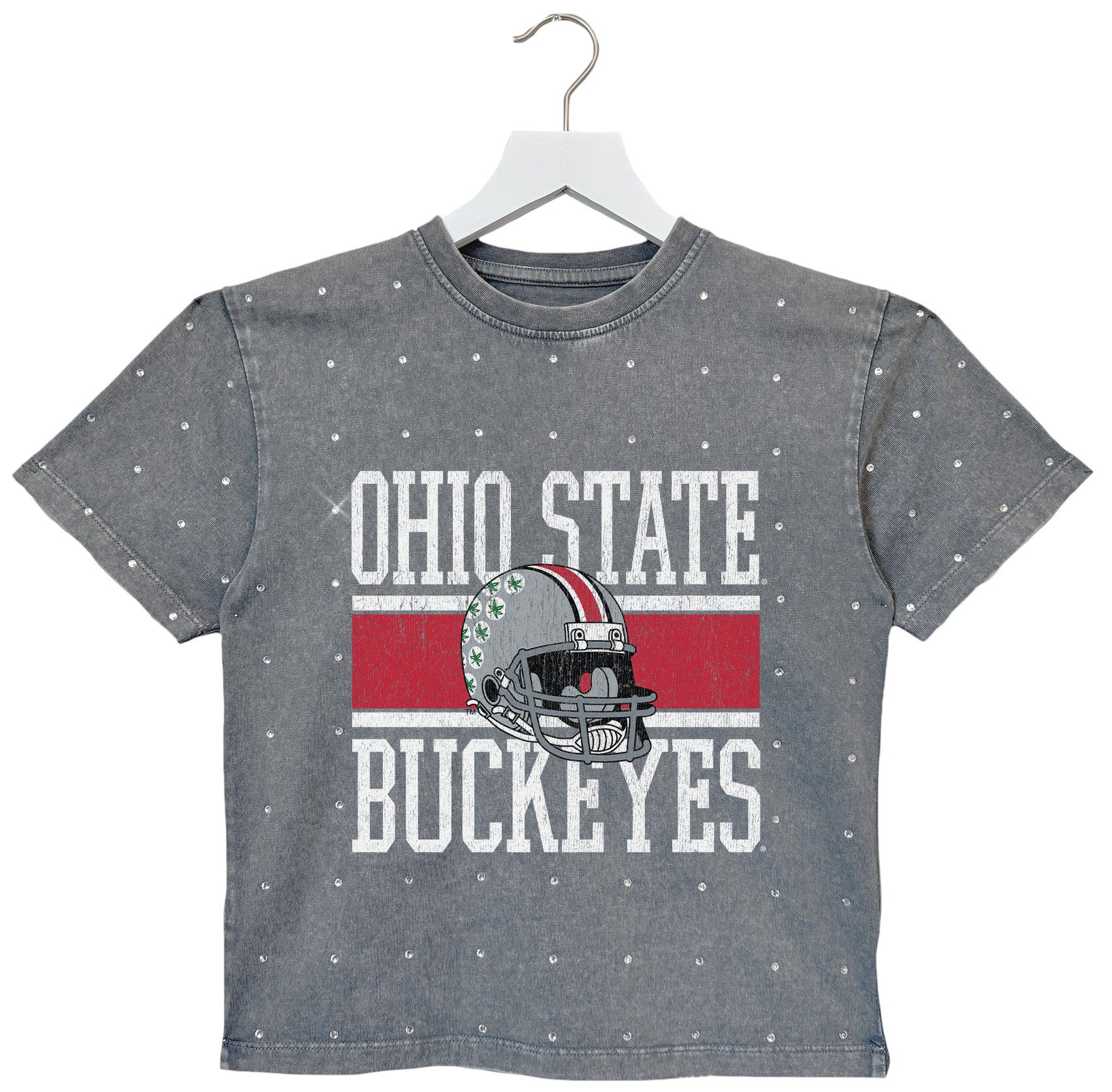 Gameday Couture Youth Ohio State Buckeyes Grey Rhinestone T-Shirt product image