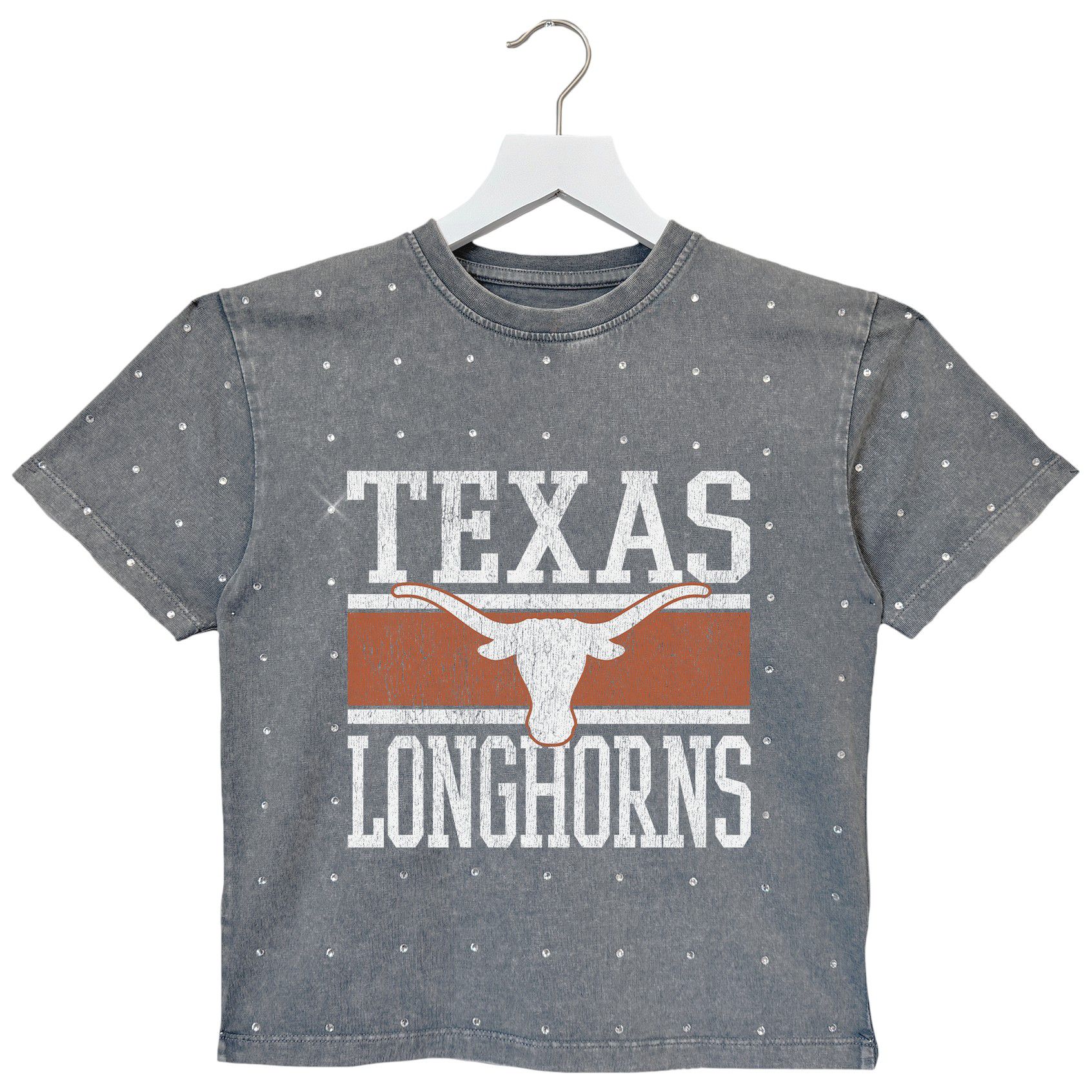 Gameday Couture Youth Texas Longhorns Grey Rhinestone T-Shirt product image